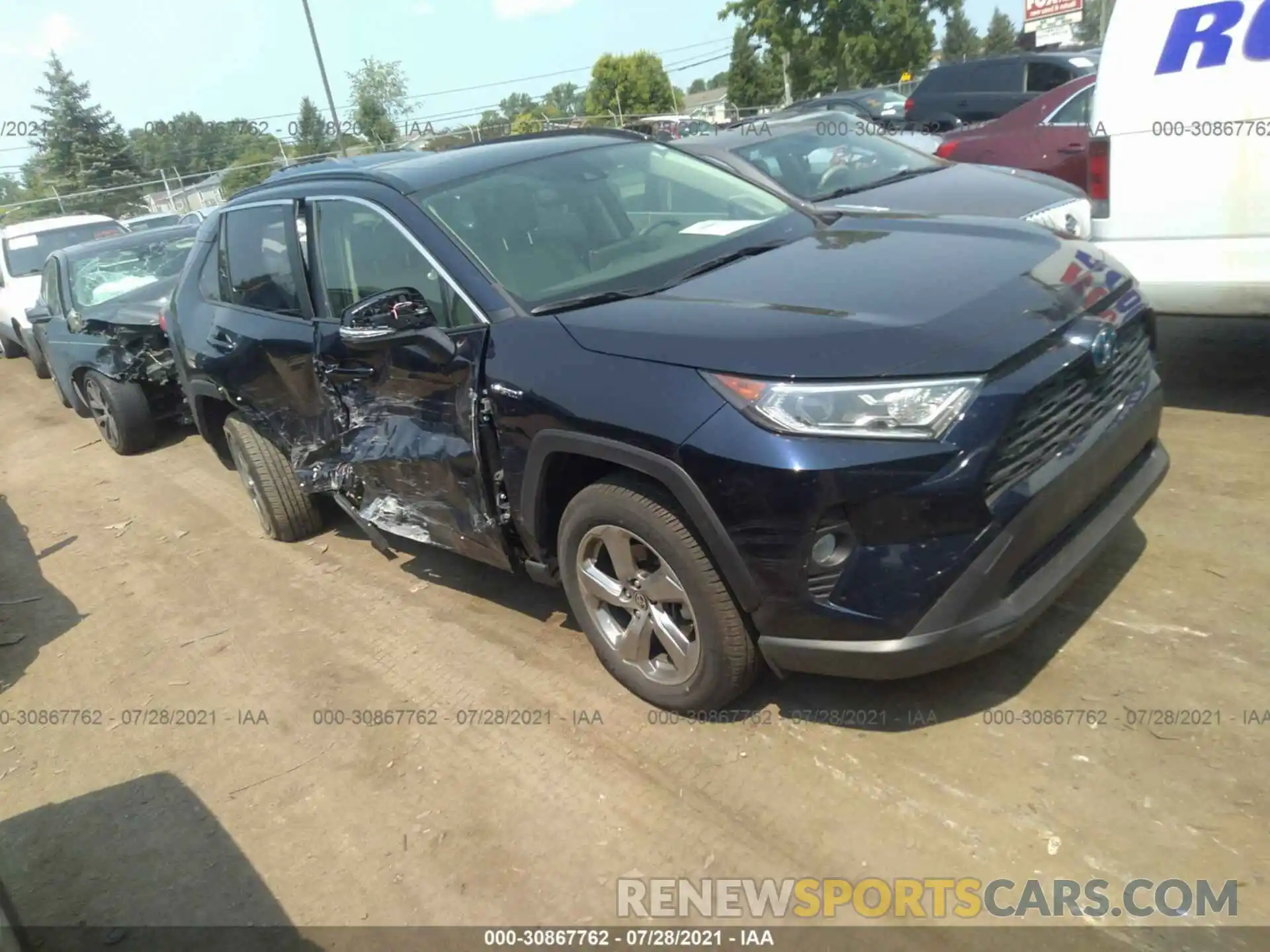 1 Photograph of a damaged car JTMB6RFV8MD010224 TOYOTA RAV4 2021