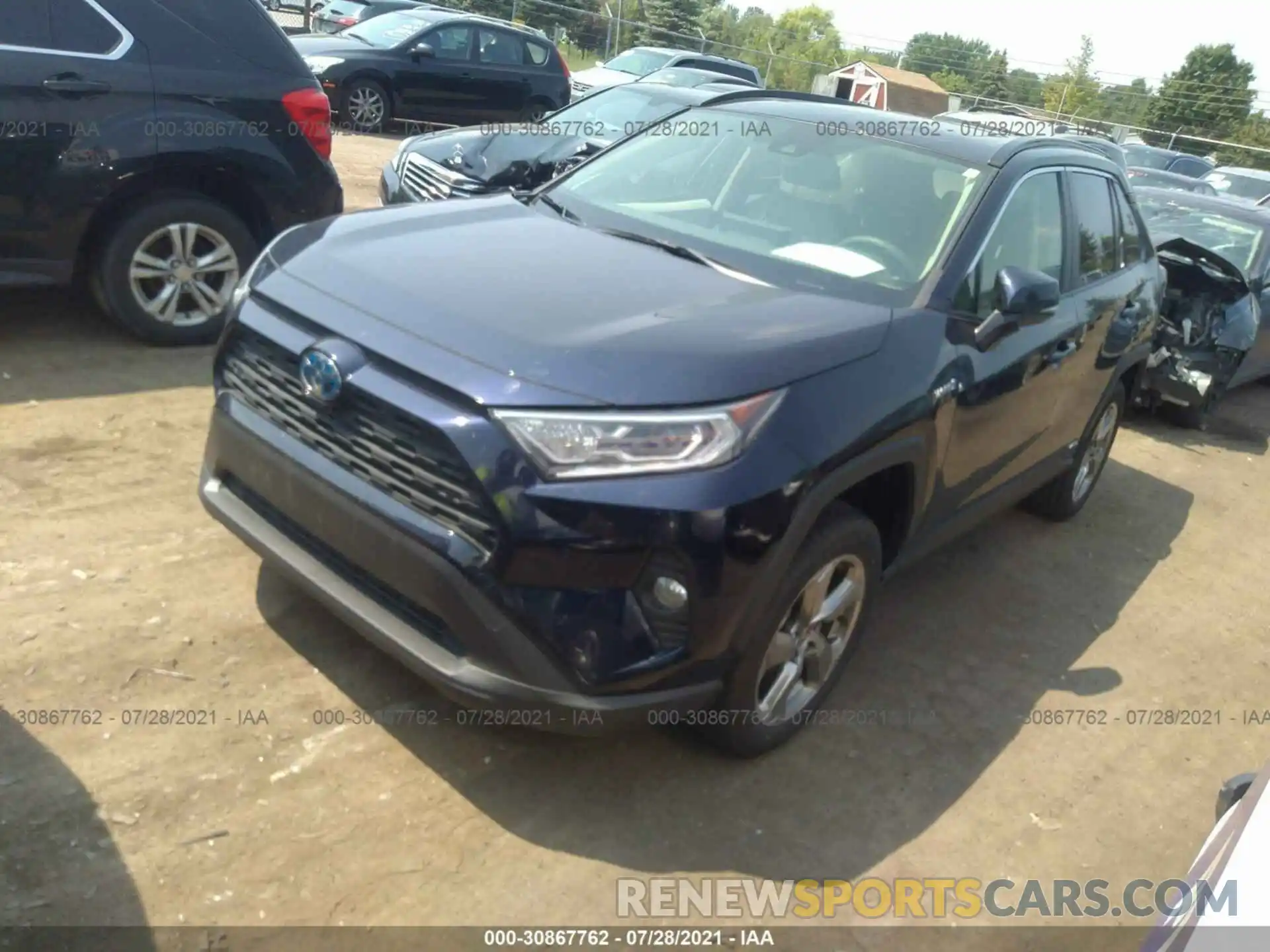 2 Photograph of a damaged car JTMB6RFV8MD010224 TOYOTA RAV4 2021