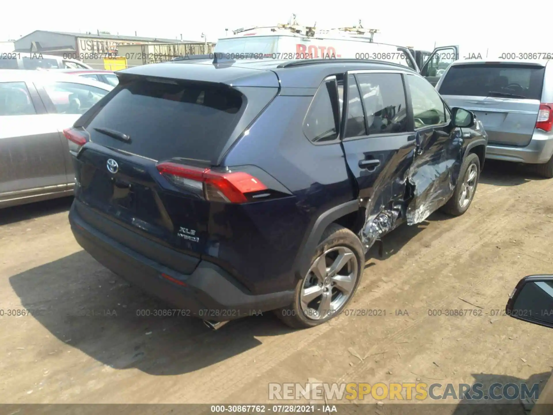 4 Фотография поврежденного автомобиля JTMB6RFV8MD010224 TOYOTA RAV4 2021