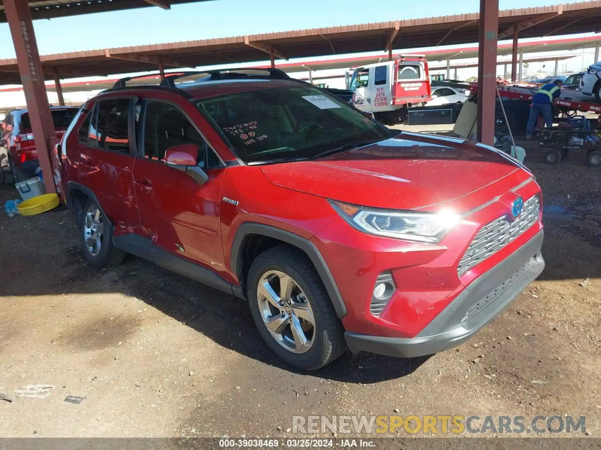 1 Photograph of a damaged car JTMB6RFVXMD013075 TOYOTA RAV4 2021