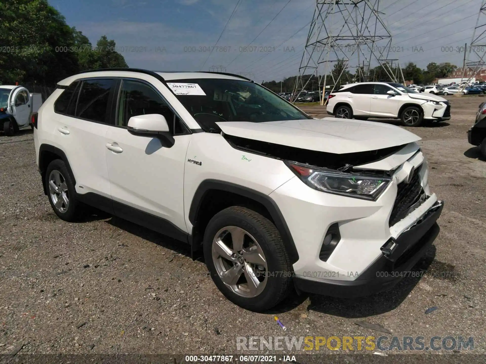 1 Photograph of a damaged car JTMB6RFVXMD506335 TOYOTA RAV4 2021