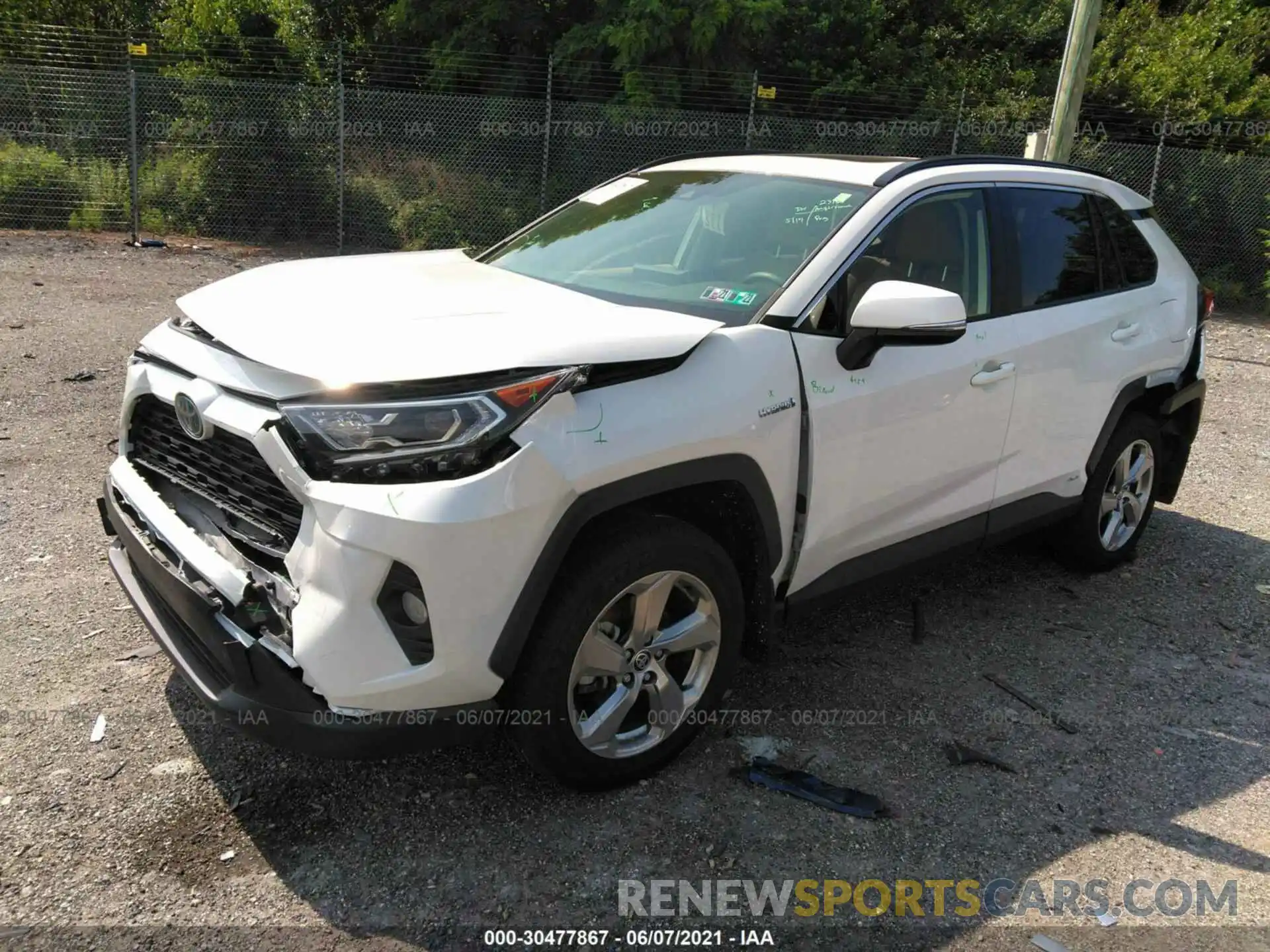 2 Photograph of a damaged car JTMB6RFVXMD506335 TOYOTA RAV4 2021