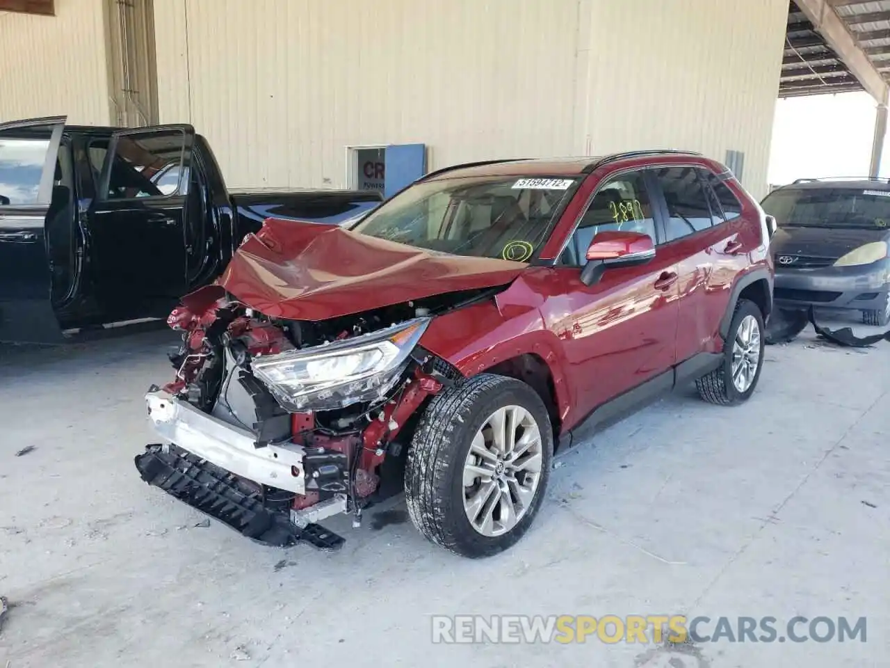 2 Photograph of a damaged car JTMC1RFV2MD064489 TOYOTA RAV4 2021