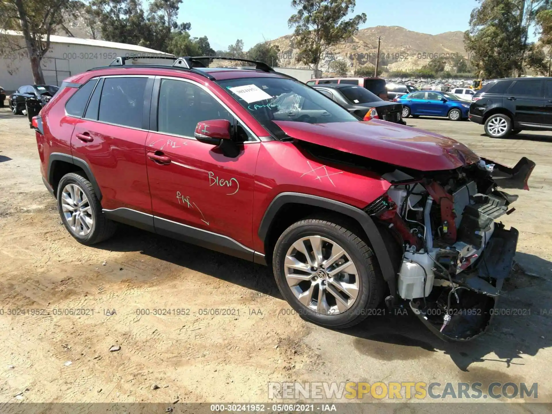 1 Photograph of a damaged car JTMC1RFV4MD523165 TOYOTA RAV4 2021