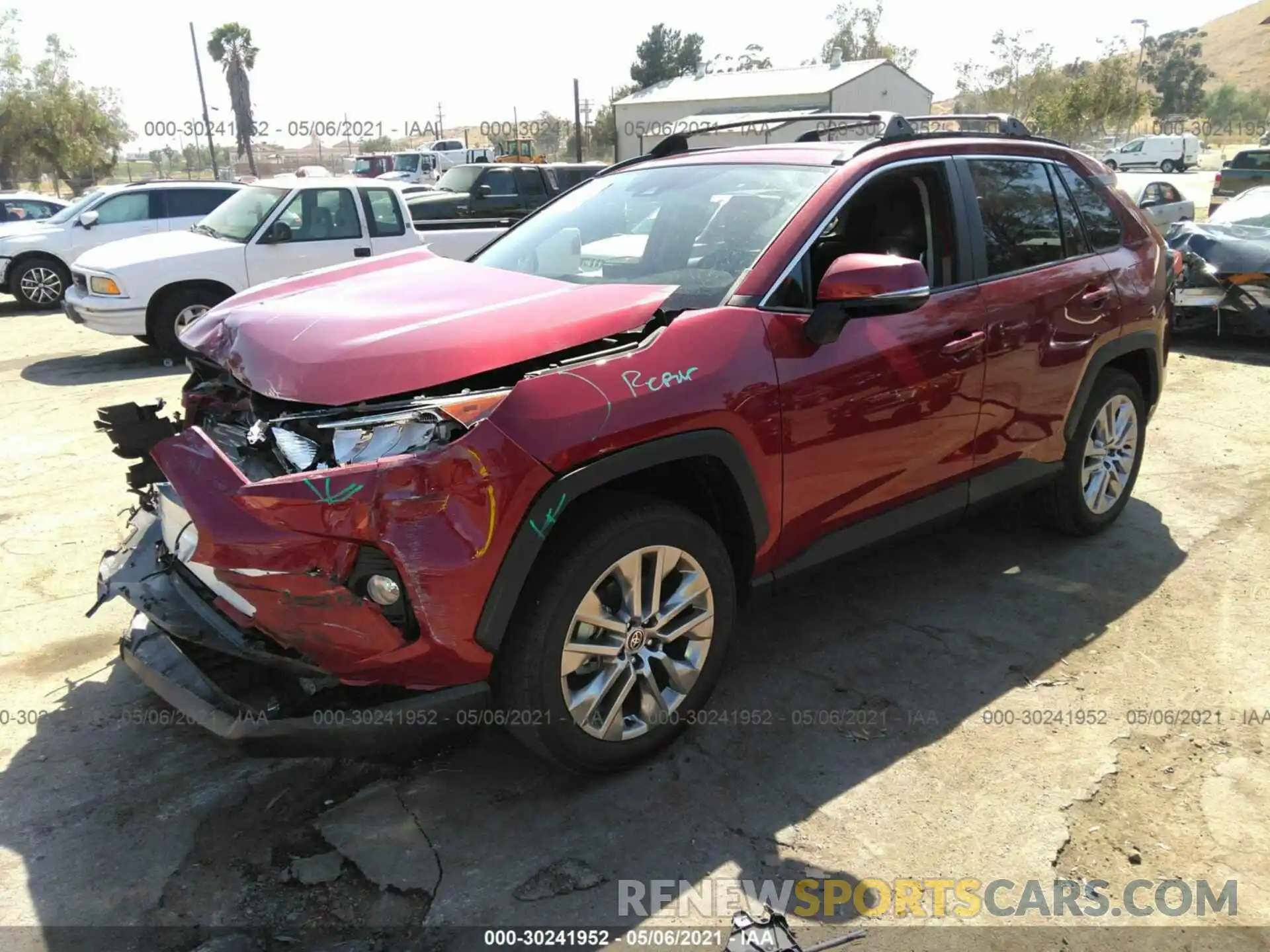 2 Photograph of a damaged car JTMC1RFV4MD523165 TOYOTA RAV4 2021