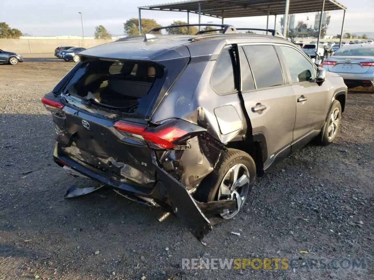 4 Photograph of a damaged car JTMCB3FV8MD005442 TOYOTA RAV4 2021