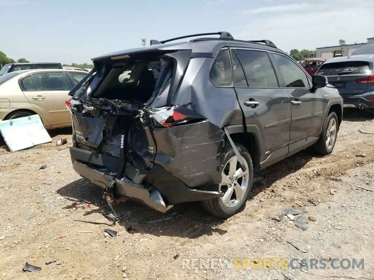 4 Photograph of a damaged car JTMD6RFV7MD044373 TOYOTA RAV4 2021