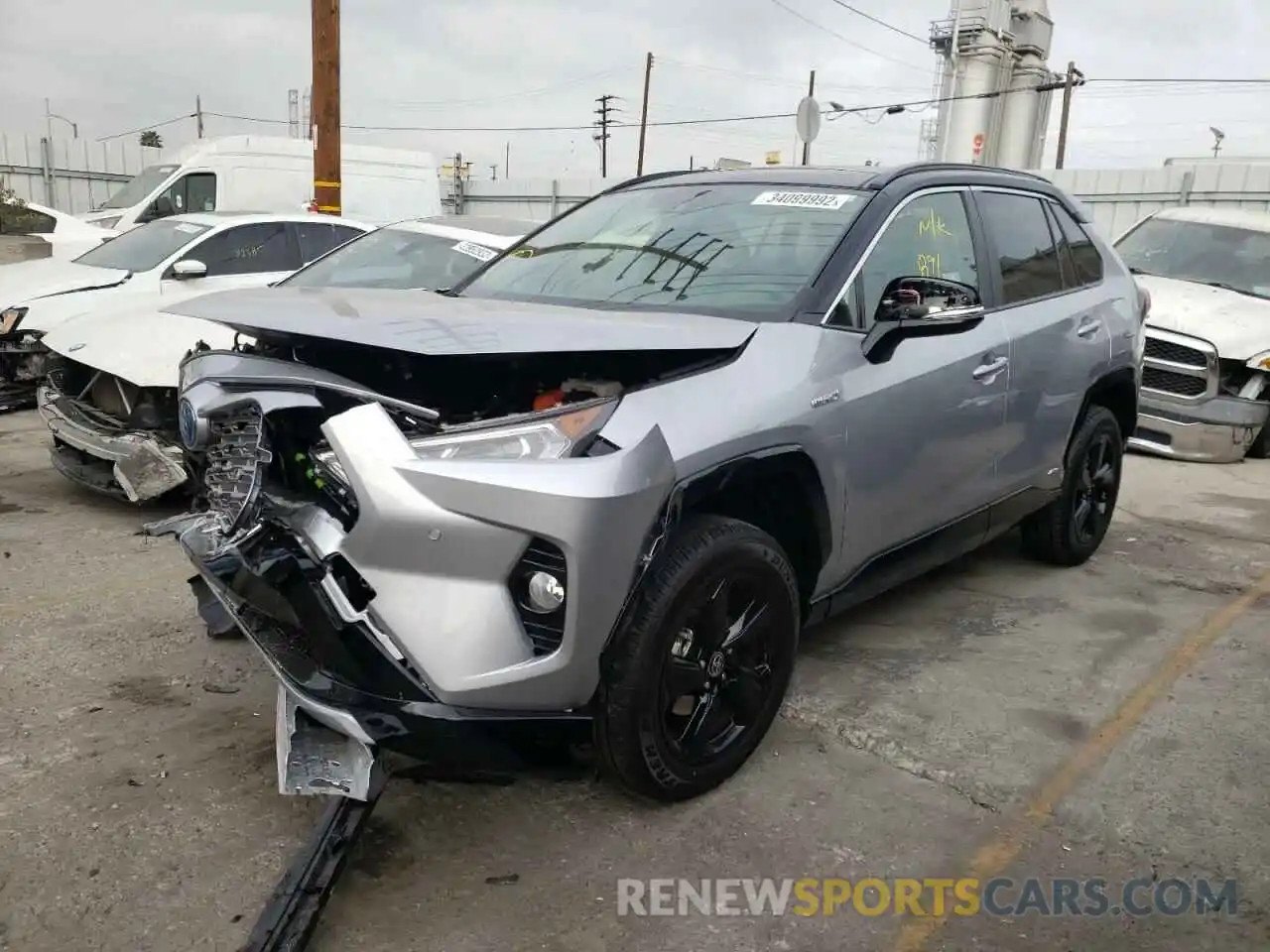 2 Photograph of a damaged car JTME6RFV0MD517860 TOYOTA RAV4 2021