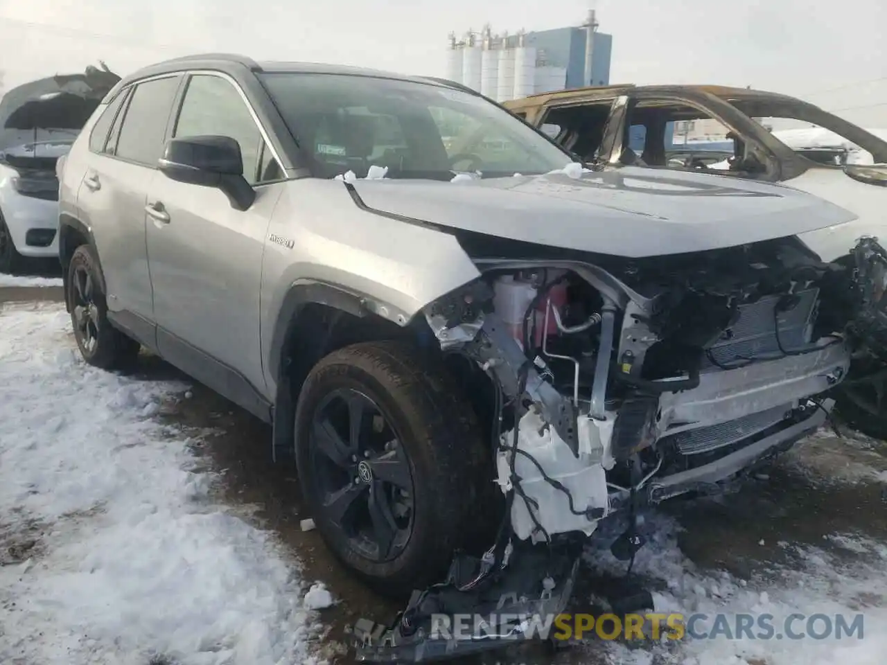 1 Photograph of a damaged car JTME6RFV0MJ009843 TOYOTA RAV4 2021