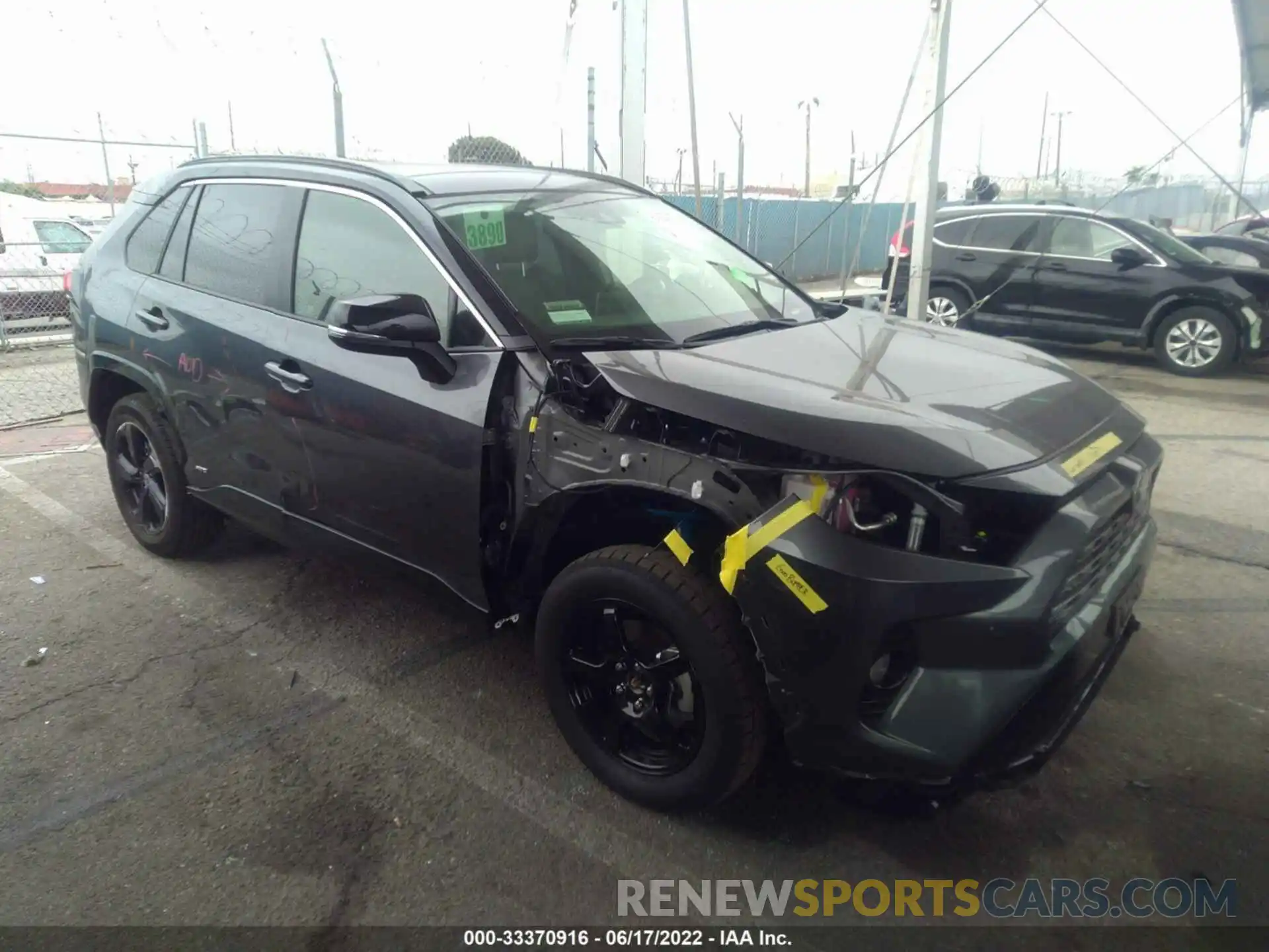 1 Photograph of a damaged car JTME6RFV1MJ012072 TOYOTA RAV4 2021