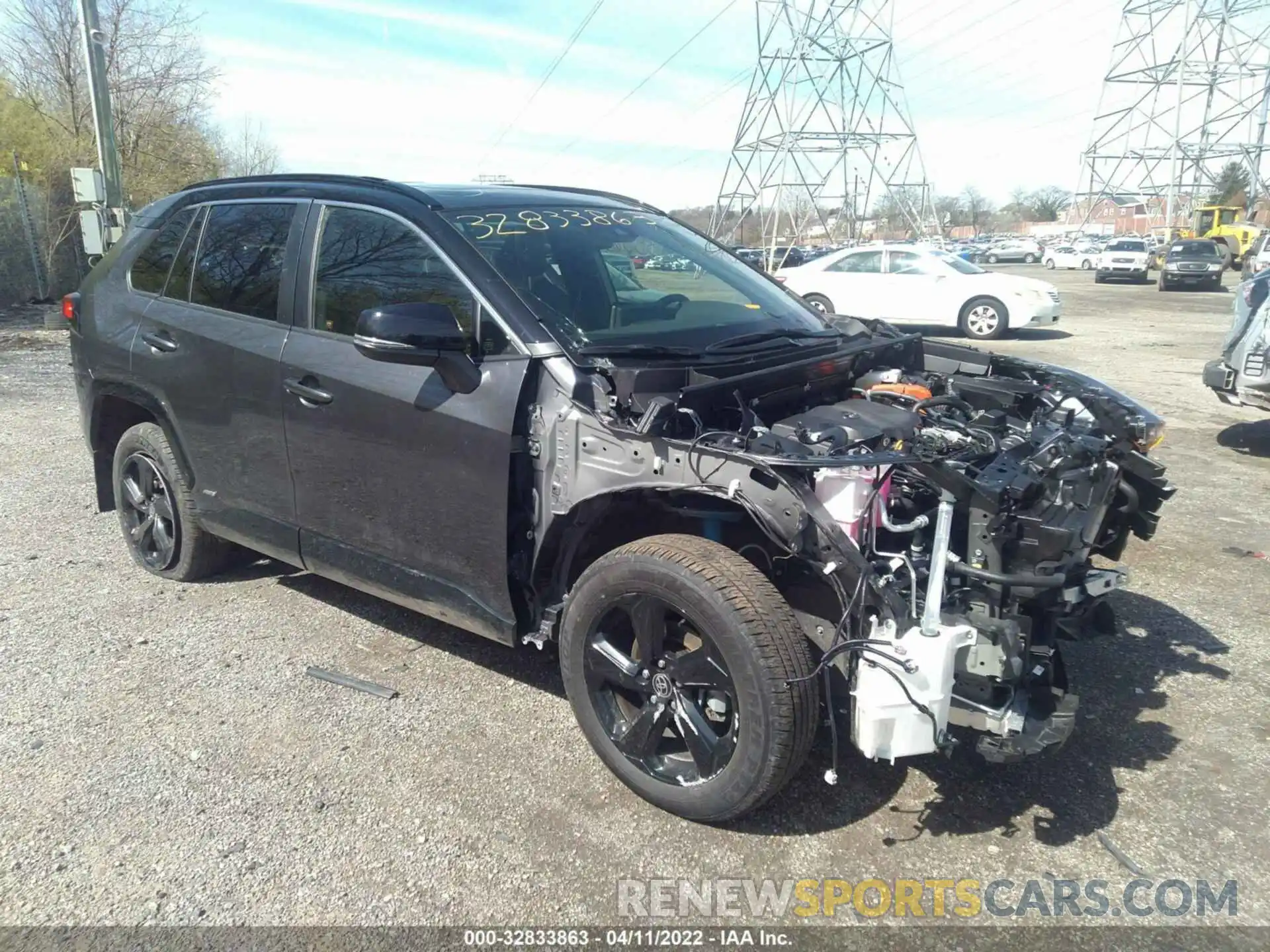 1 Photograph of a damaged car JTME6RFV3MJ012607 TOYOTA RAV4 2021