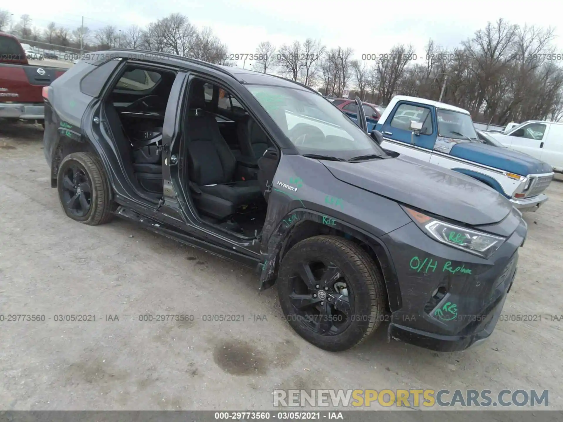 1 Photograph of a damaged car JTME6RFV8MD504113 TOYOTA RAV4 2021