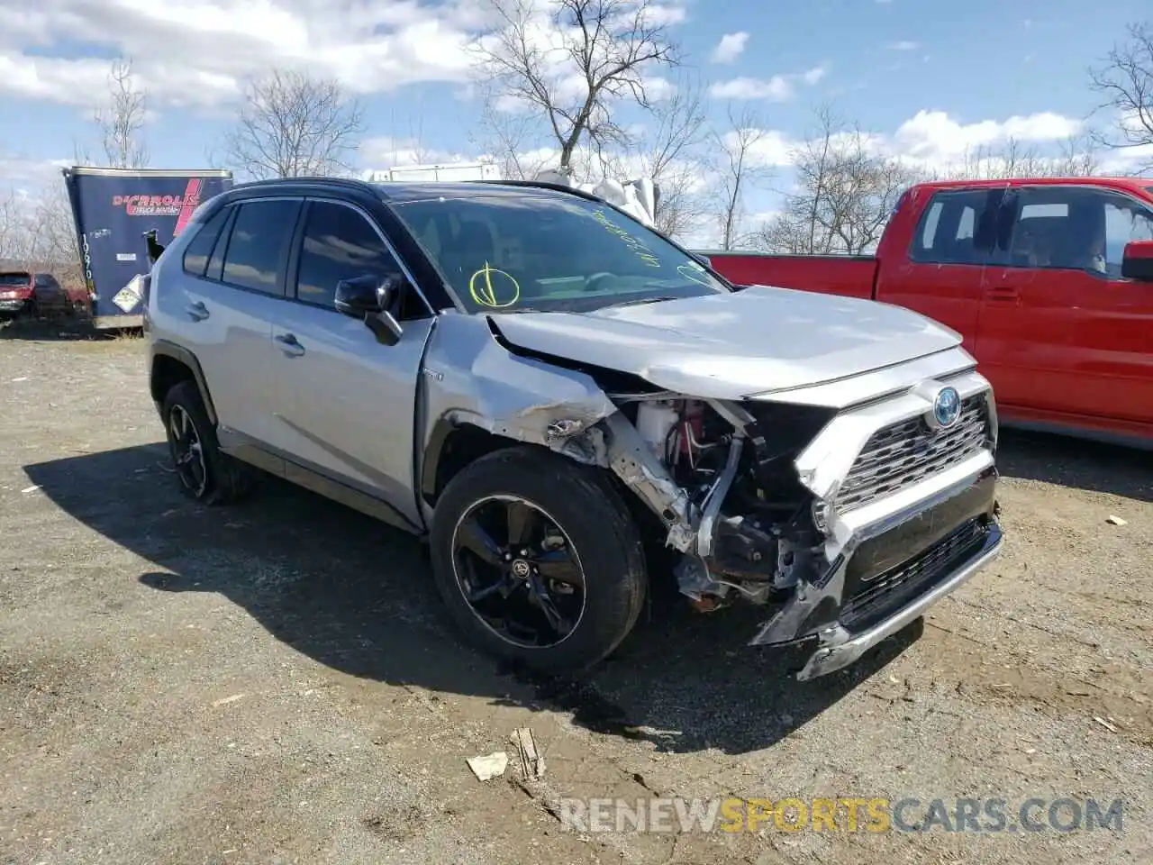 1 Photograph of a damaged car JTME6RFV8MJ009119 TOYOTA RAV4 2021