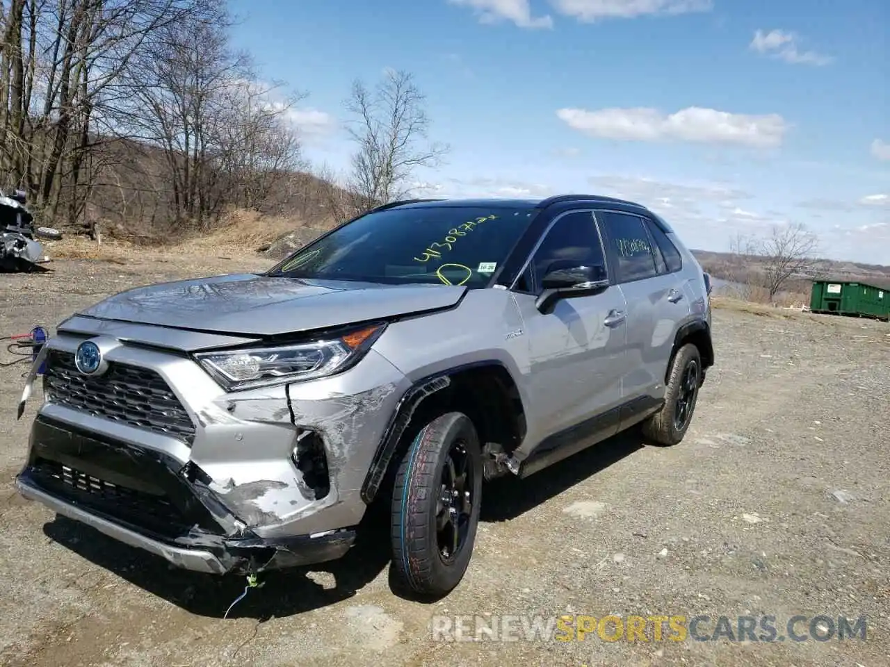 2 Photograph of a damaged car JTME6RFV8MJ009119 TOYOTA RAV4 2021