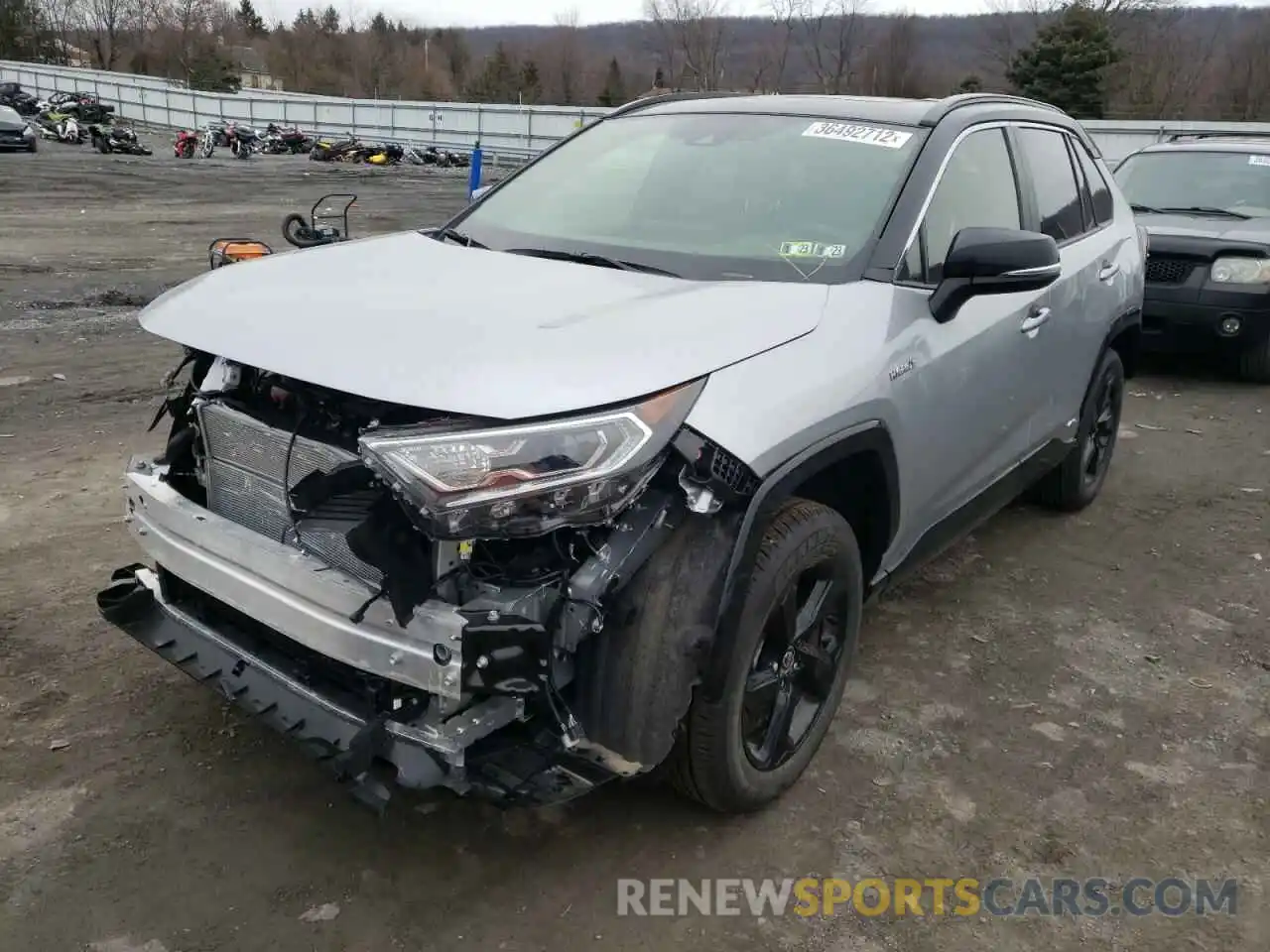 2 Photograph of a damaged car JTME6RFV8MJ012215 TOYOTA RAV4 2021