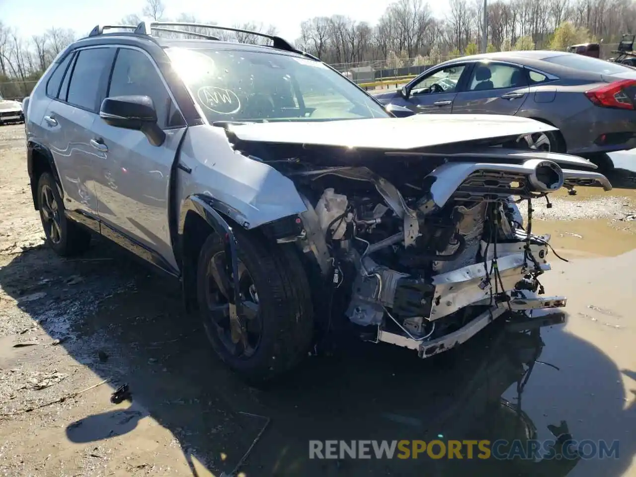 1 Photograph of a damaged car JTME6RFVXMJ011602 TOYOTA RAV4 2021