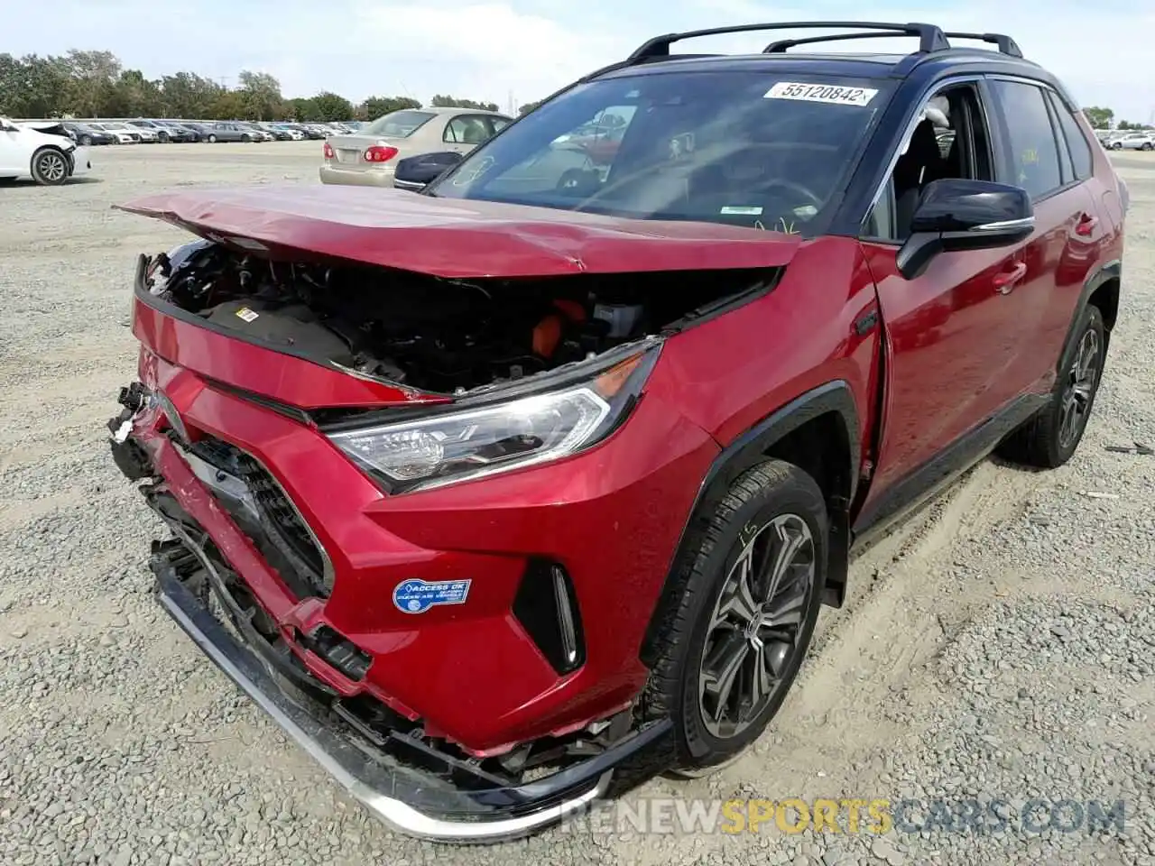 2 Photograph of a damaged car JTMEB3FV5MD031845 TOYOTA RAV4 2021