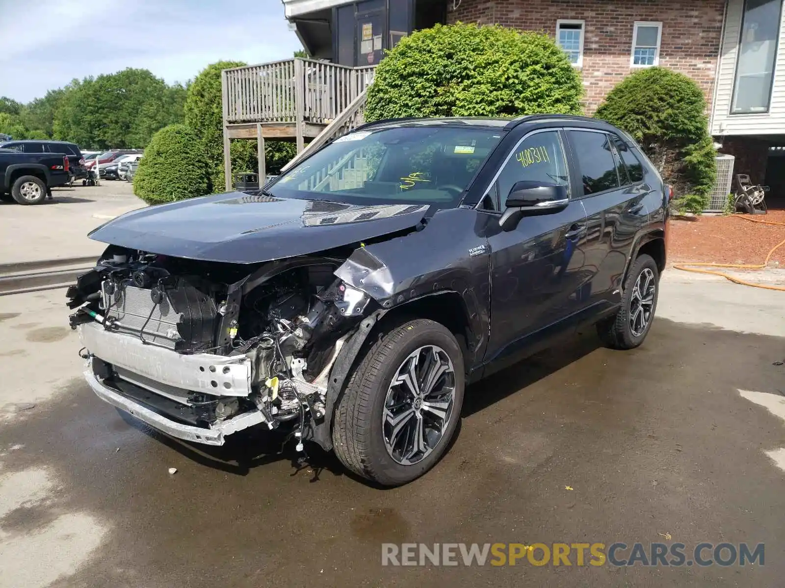 2 Photograph of a damaged car JTMEB3FVXMD013468 TOYOTA RAV4 2021