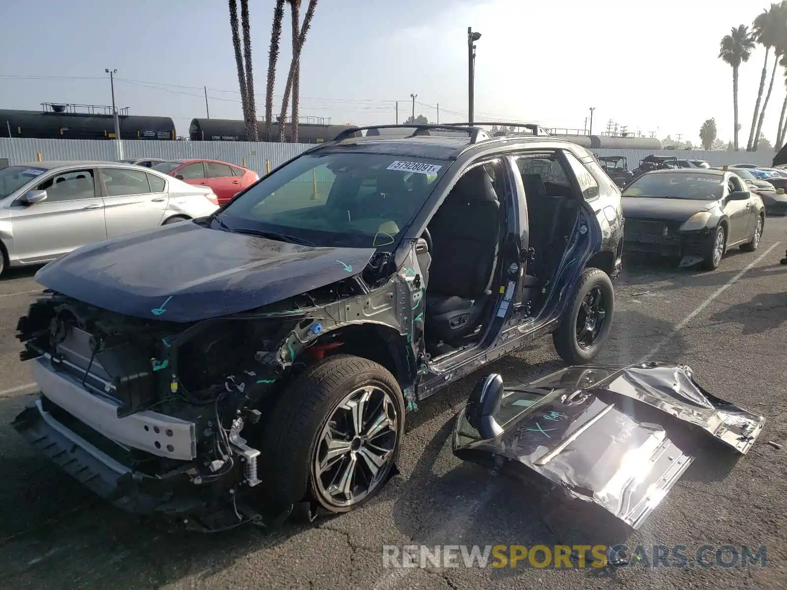 2 Photograph of a damaged car JTMEB3FVXMD031498 TOYOTA RAV4 2021