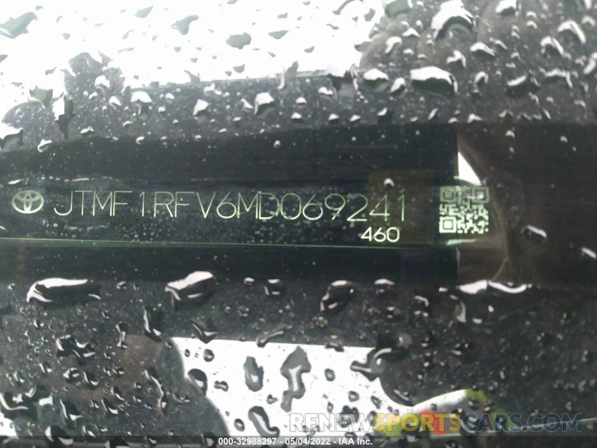 9 Фотография поврежденного автомобиля JTMF1RFV6MD069241 TOYOTA RAV4 2021