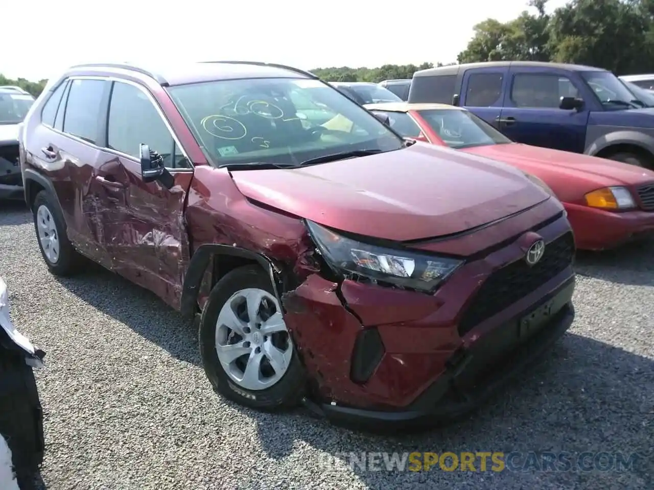 1 Photograph of a damaged car JTMG1RFV5MD074337 TOYOTA RAV4 2021