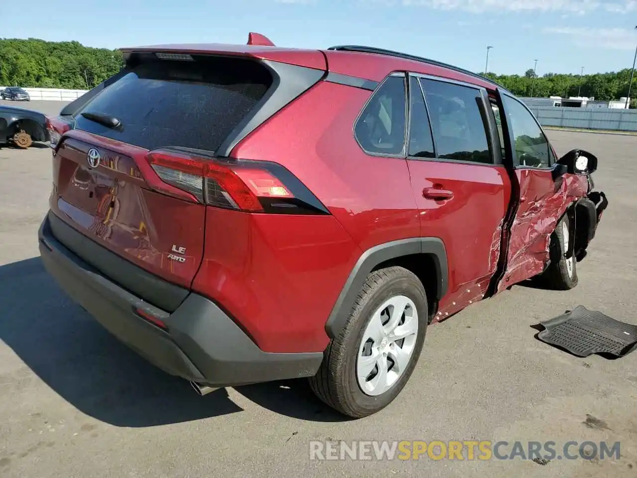 4 Photograph of a damaged car JTMG1RFV5MD074337 TOYOTA RAV4 2021