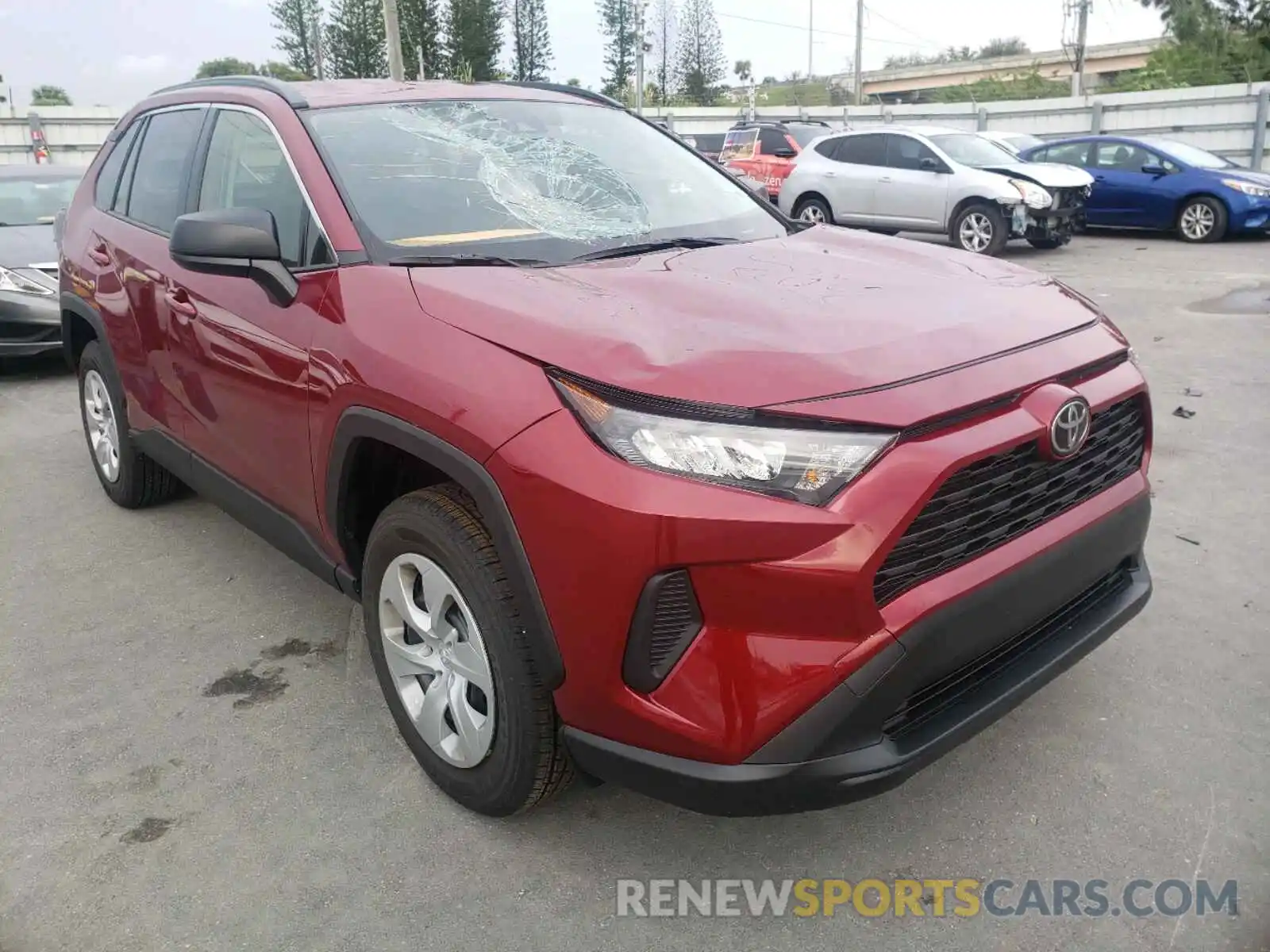 1 Photograph of a damaged car JTMH1RFV0MD063170 TOYOTA RAV4 2021