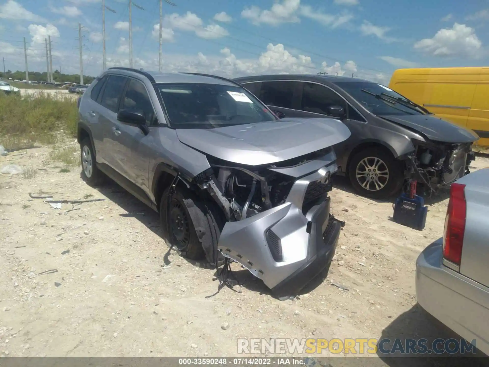 1 Photograph of a damaged car JTMH1RFV3MD062093 TOYOTA RAV4 2021