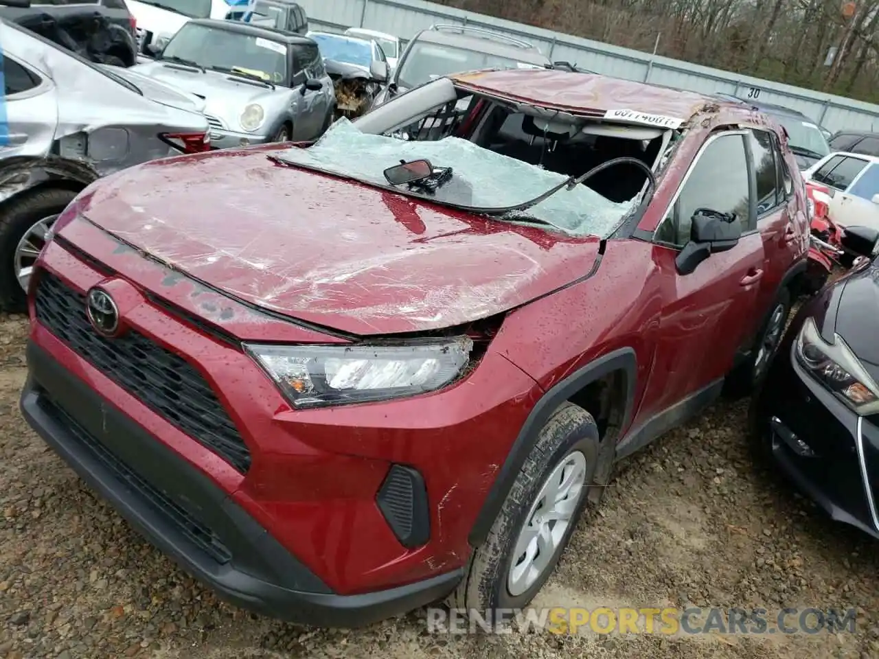 2 Photograph of a damaged car JTMH1RFV7MD066695 TOYOTA RAV4 2021