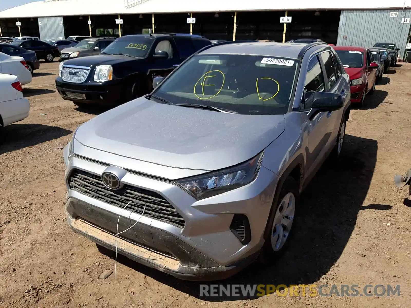 2 Photograph of a damaged car JTMH1RFV9MD065368 TOYOTA RAV4 2021