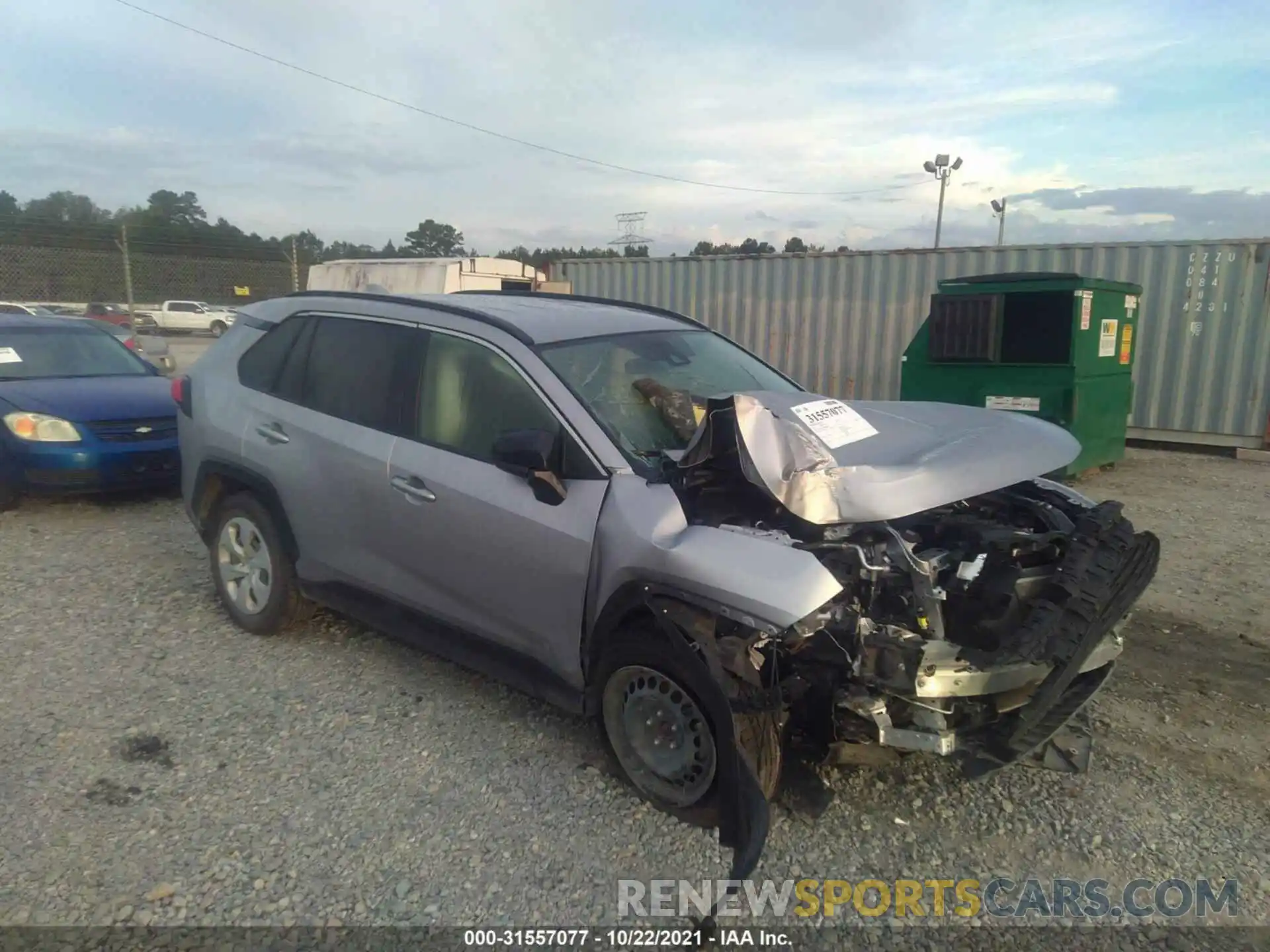 1 Photograph of a damaged car JTMH1RFVXMD062219 TOYOTA RAV4 2021