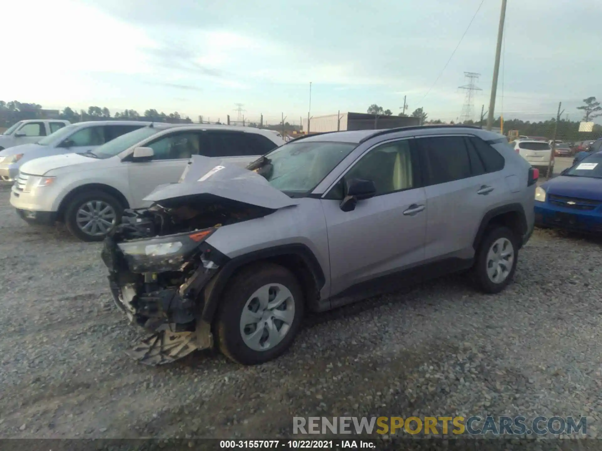 2 Photograph of a damaged car JTMH1RFVXMD062219 TOYOTA RAV4 2021