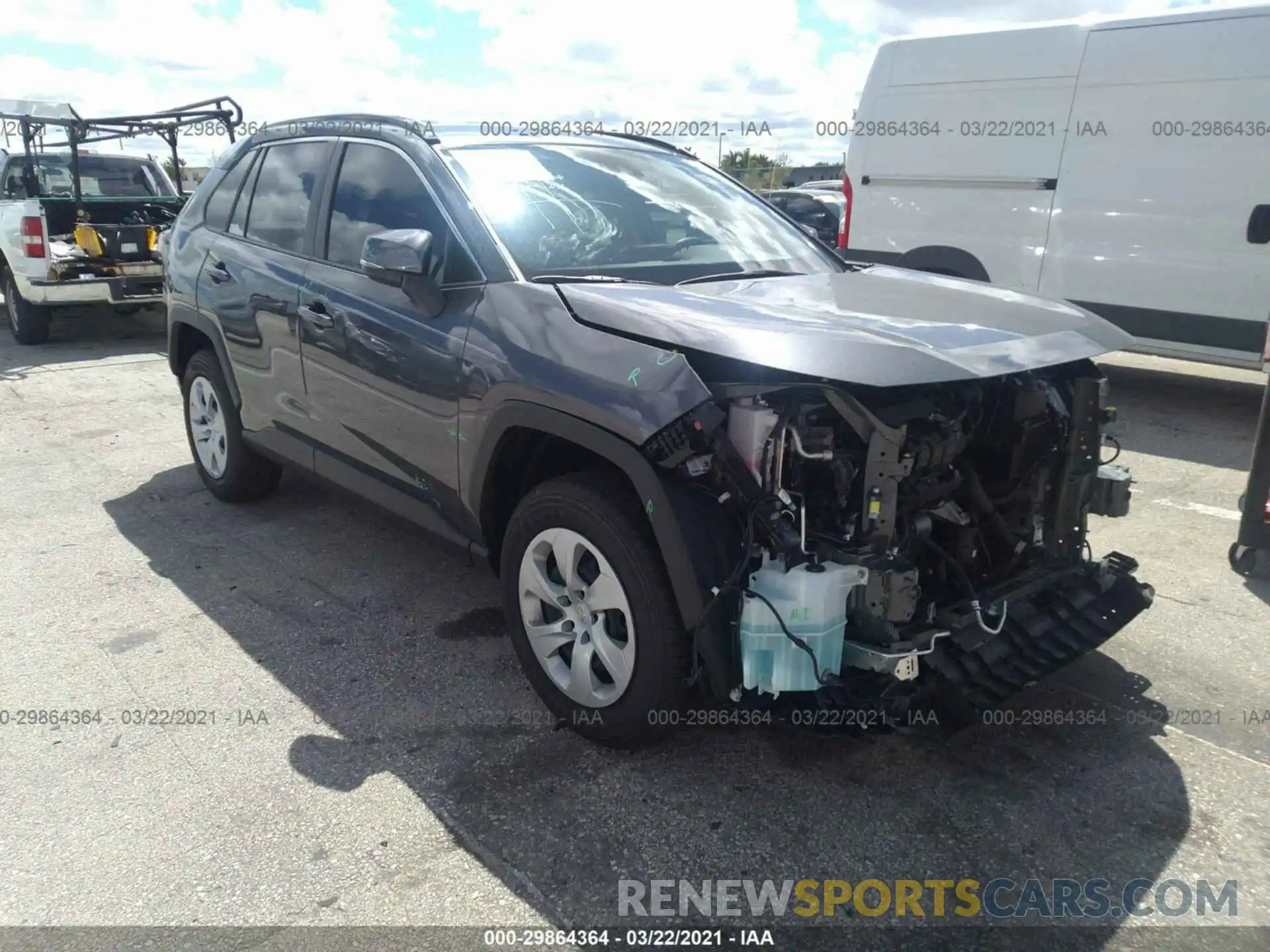 1 Photograph of a damaged car JTMK1RFV8MD522841 TOYOTA RAV4 2021