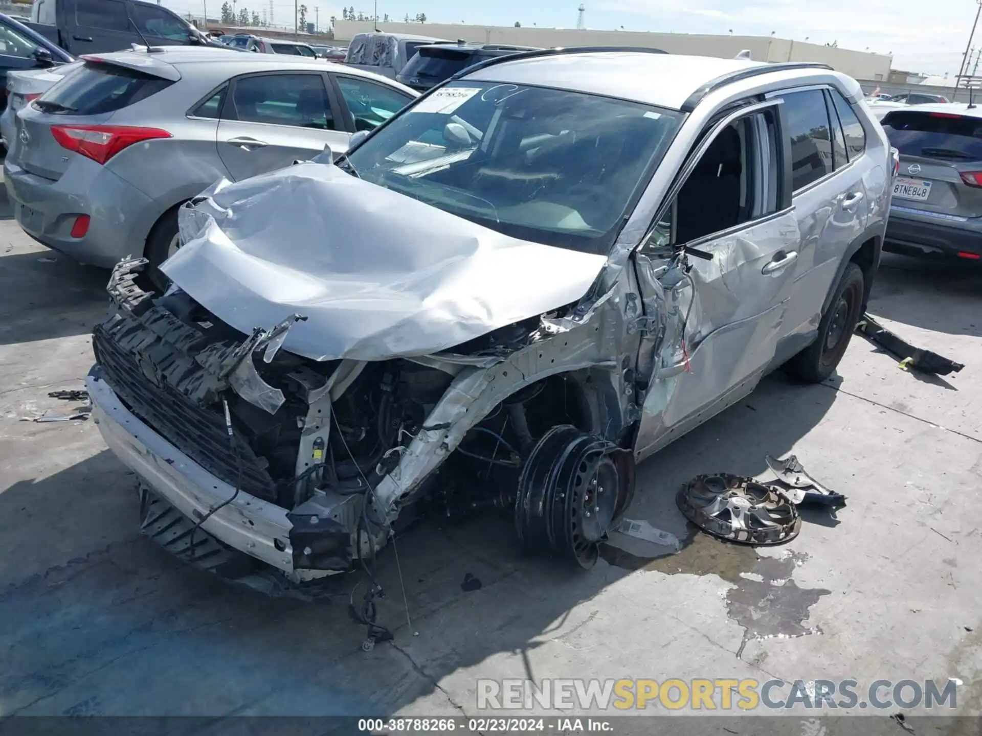 2 Photograph of a damaged car JTMK1RFV9MD061987 TOYOTA RAV4 2021