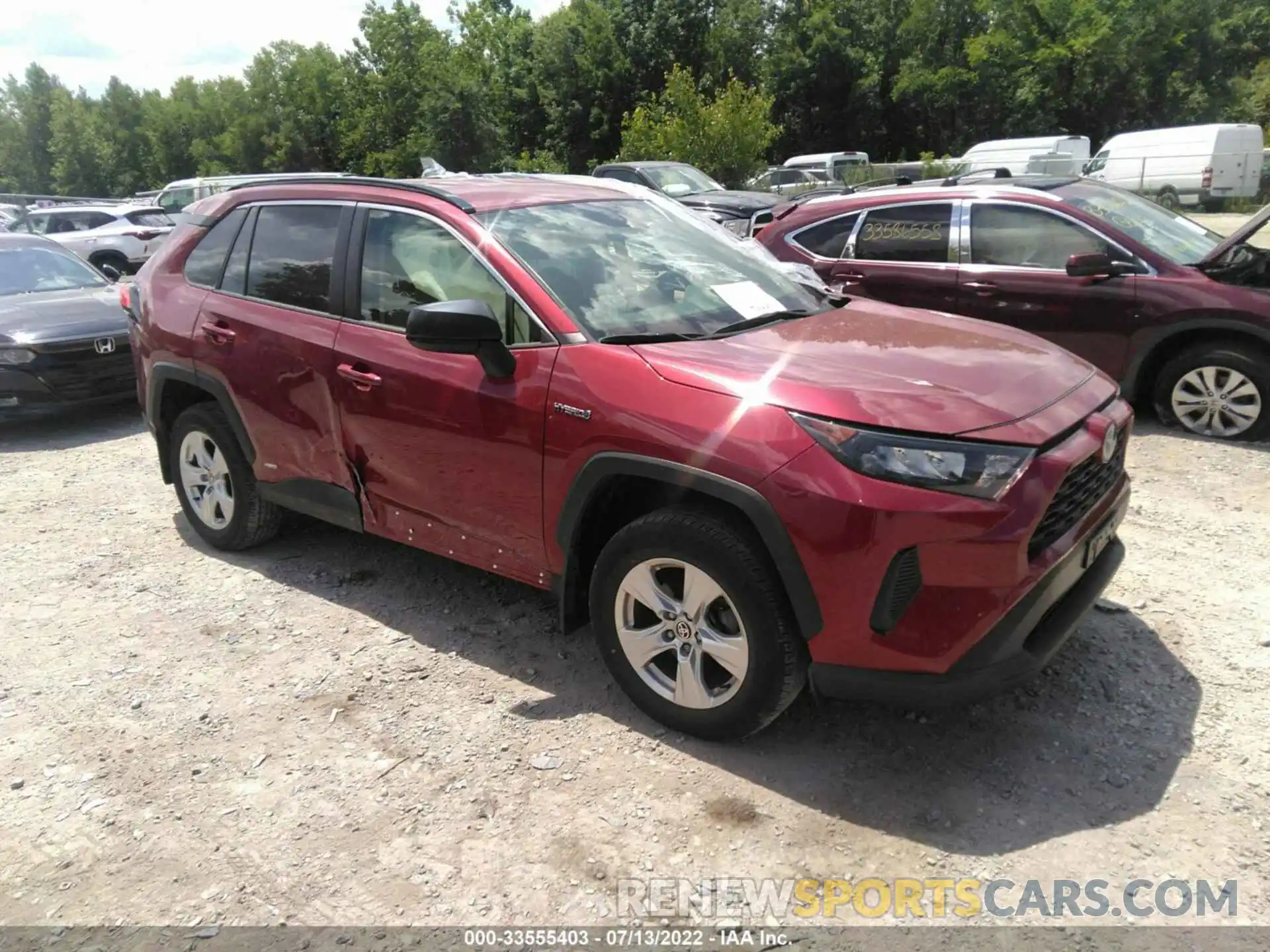 1 Photograph of a damaged car JTML6RFV8MD012303 TOYOTA RAV4 2021