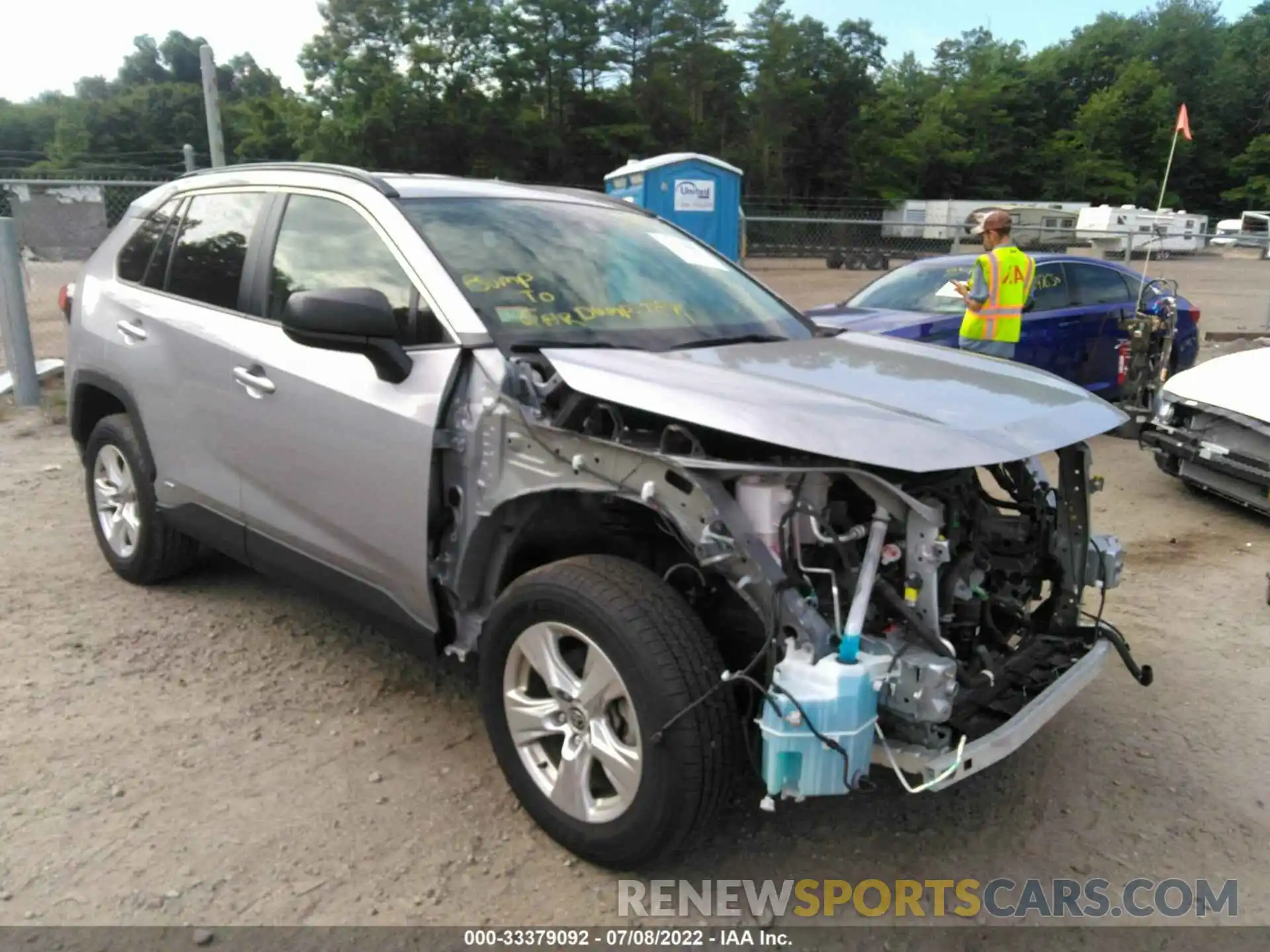 1 Photograph of a damaged car JTMLWRFV0MD128613 TOYOTA RAV4 2021