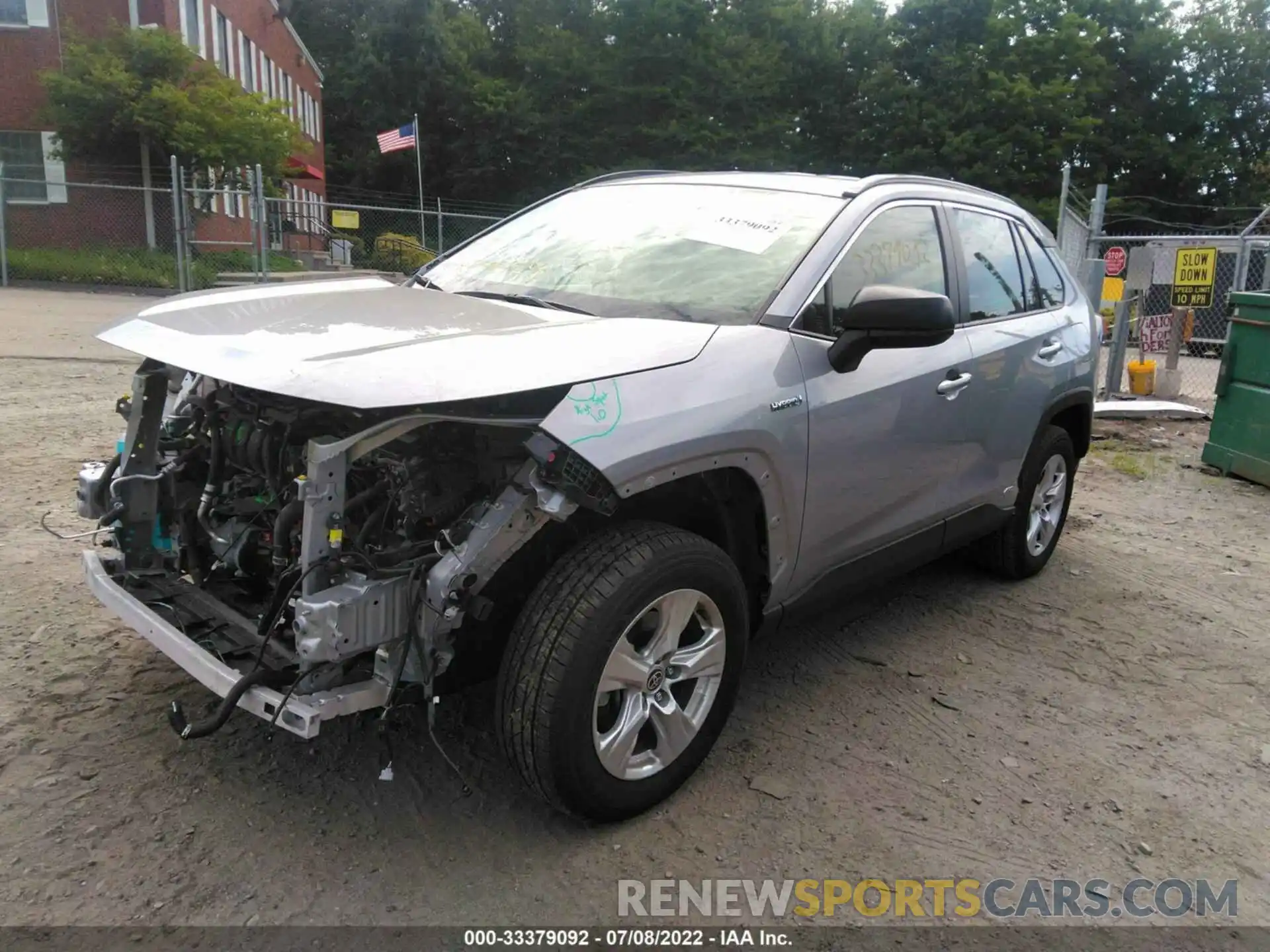 2 Photograph of a damaged car JTMLWRFV0MD128613 TOYOTA RAV4 2021