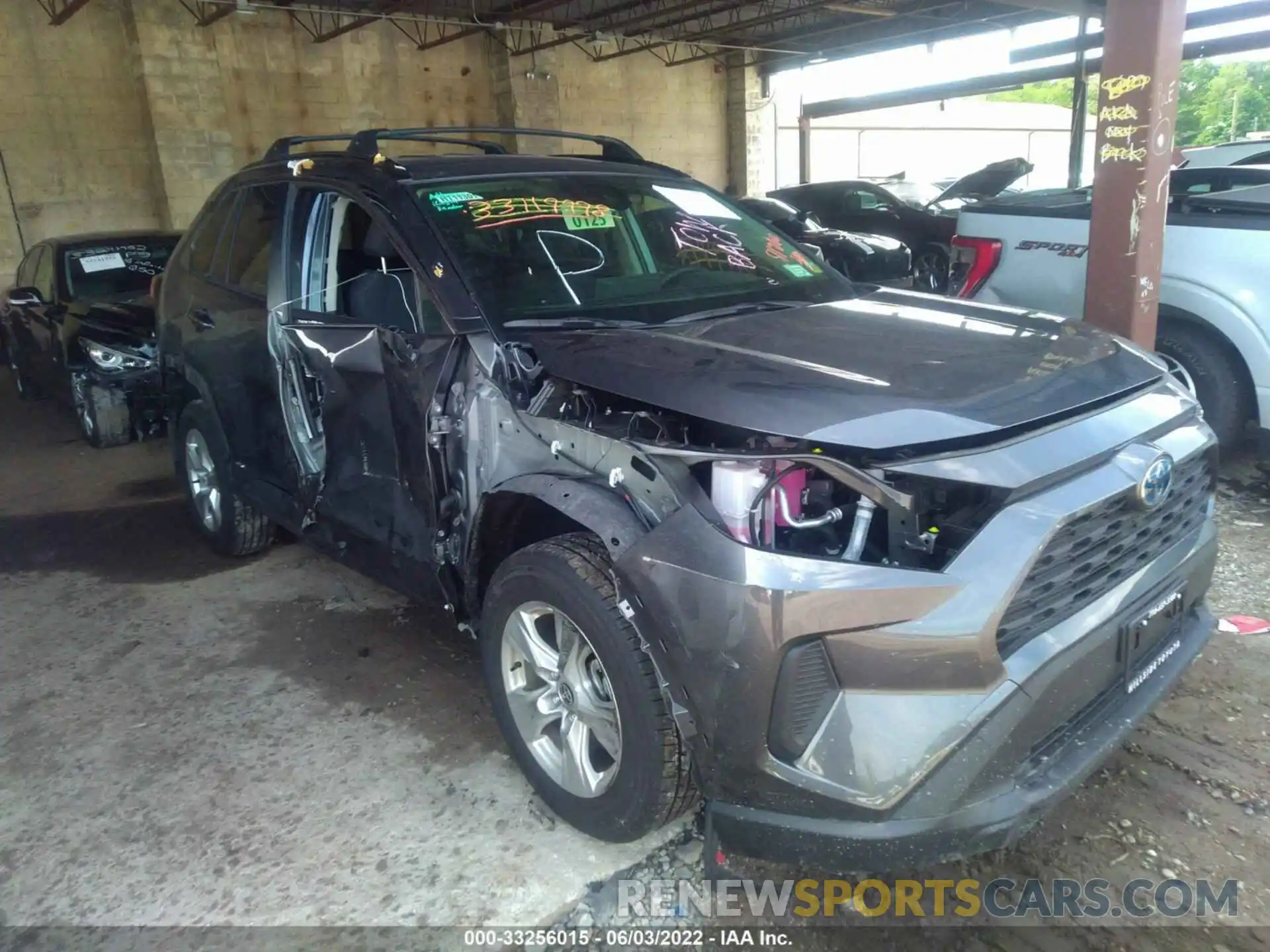 1 Photograph of a damaged car JTMLWRFV6MD136036 TOYOTA RAV4 2021