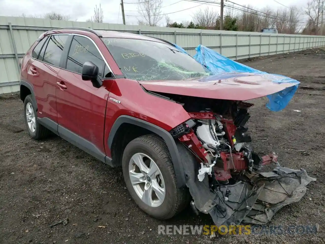 1 Photograph of a damaged car JTMLWRFV8MD127712 TOYOTA RAV4 2021