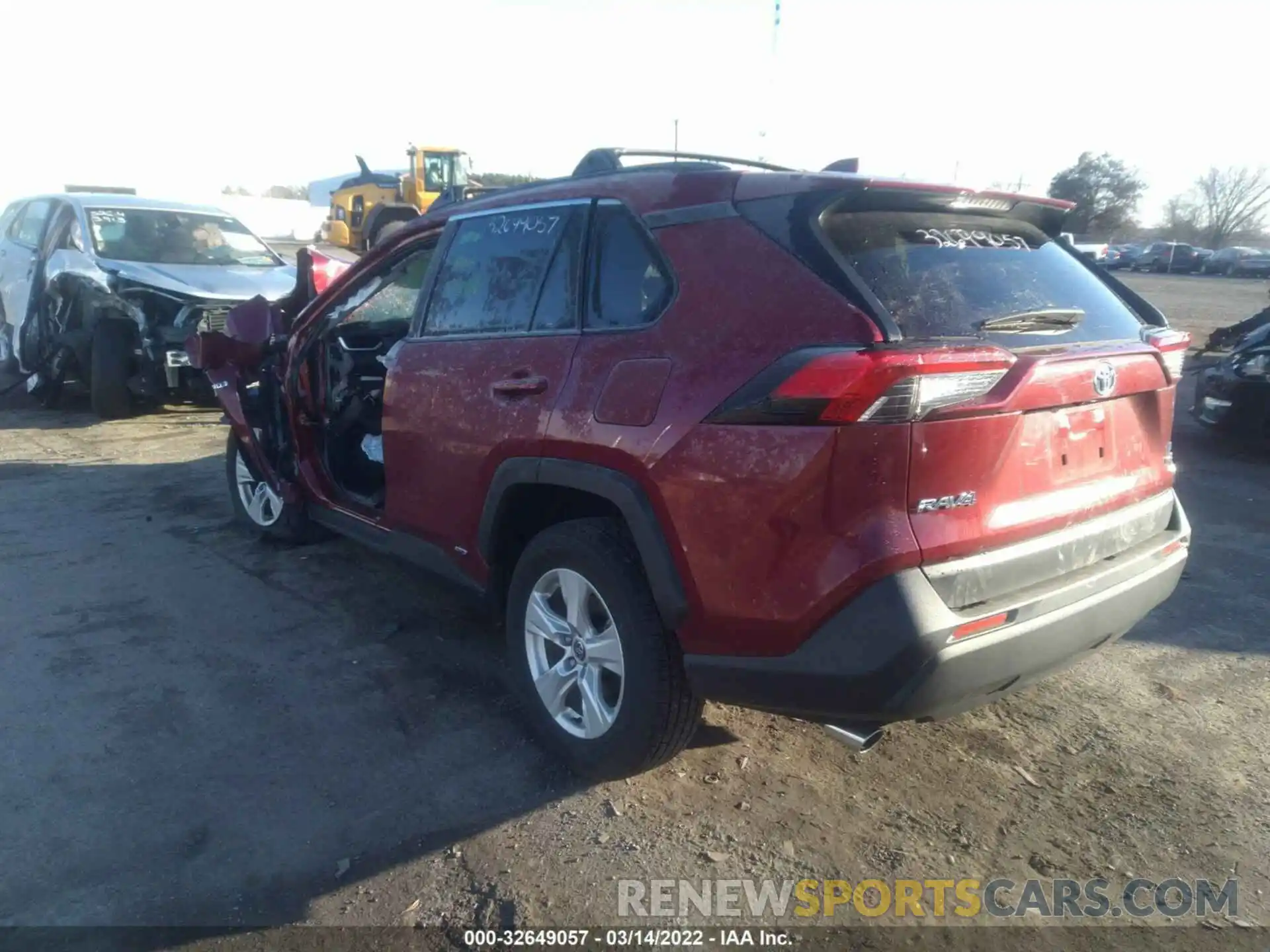 3 Фотография поврежденного автомобиля JTMLWRFVXMD132927 TOYOTA RAV4 2021