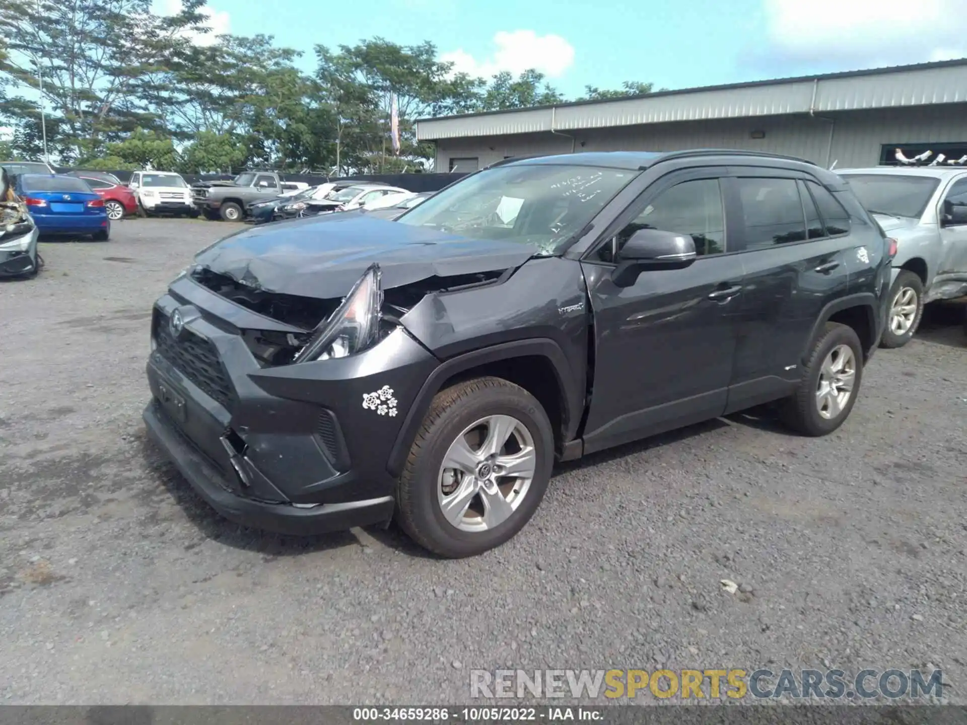 2 Photograph of a damaged car JTMM6RFV8MD013360 TOYOTA RAV4 2021