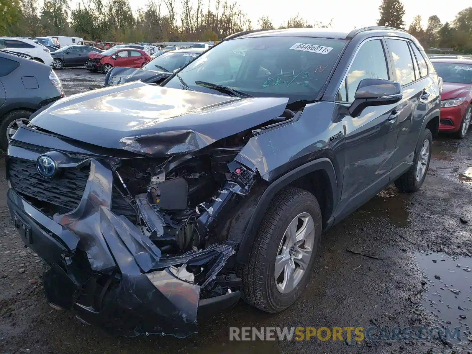 2 Photograph of a damaged car JTMM6RFVXMD507526 TOYOTA RAV4 2021