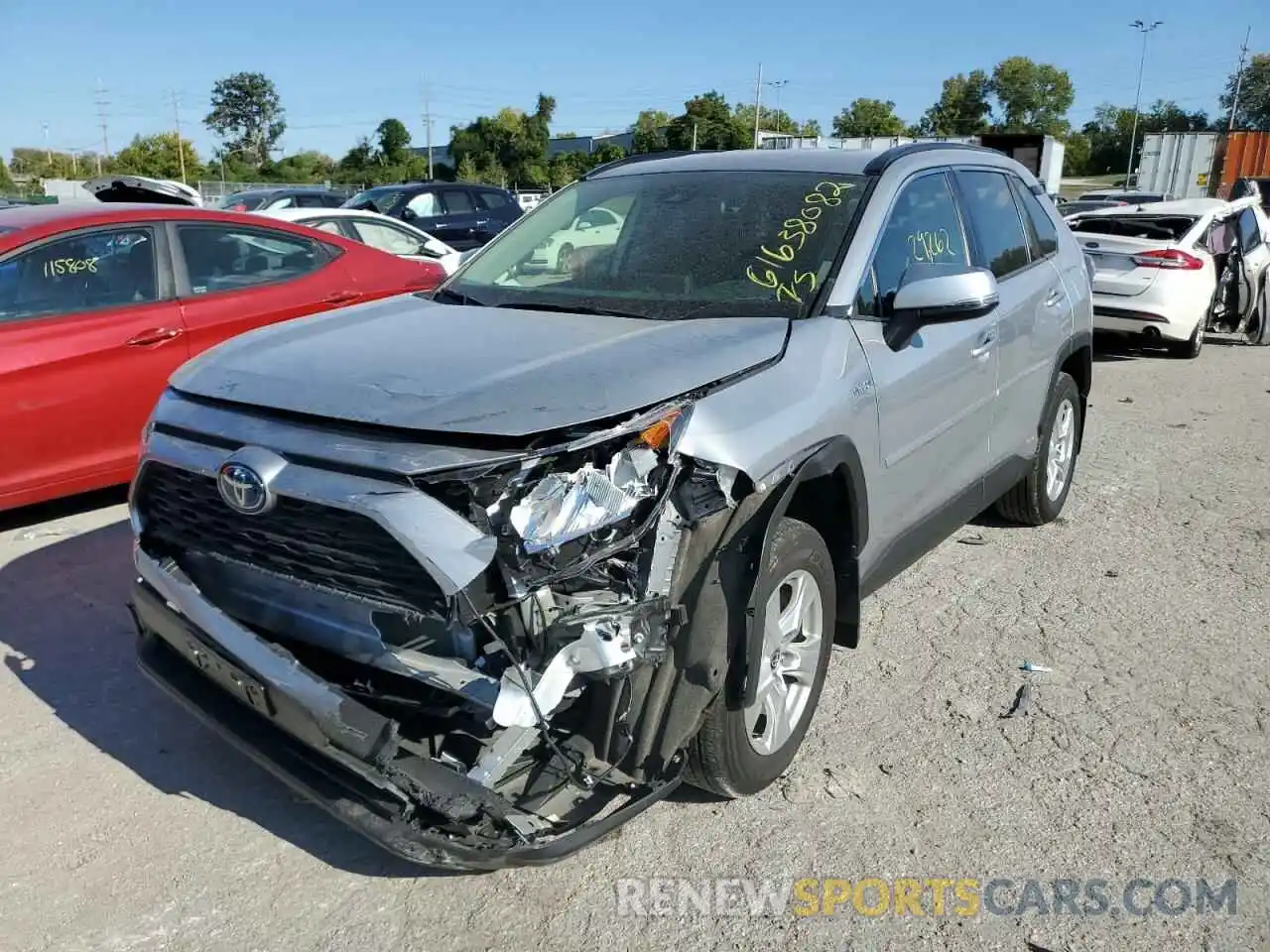 2 Photograph of a damaged car JTMMWRFV9MD123690 TOYOTA RAV4 2021