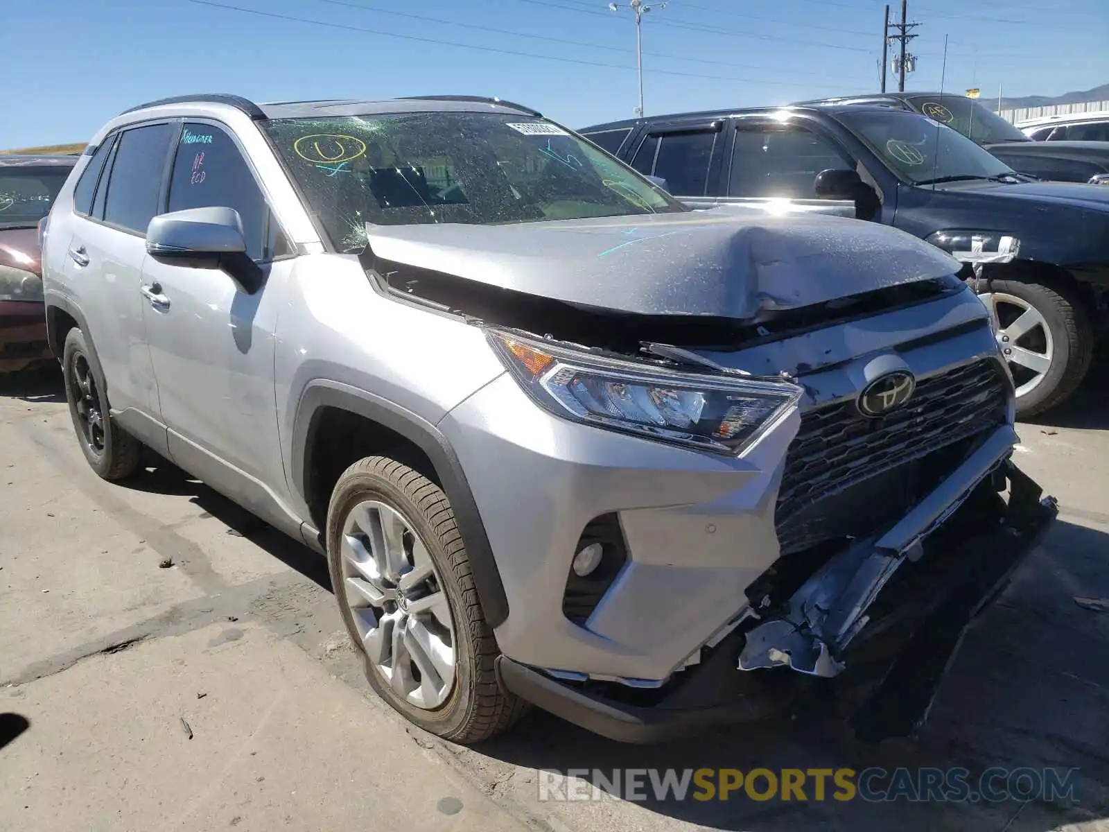 1 Photograph of a damaged car JTMN1RFV0MD079176 TOYOTA RAV4 2021