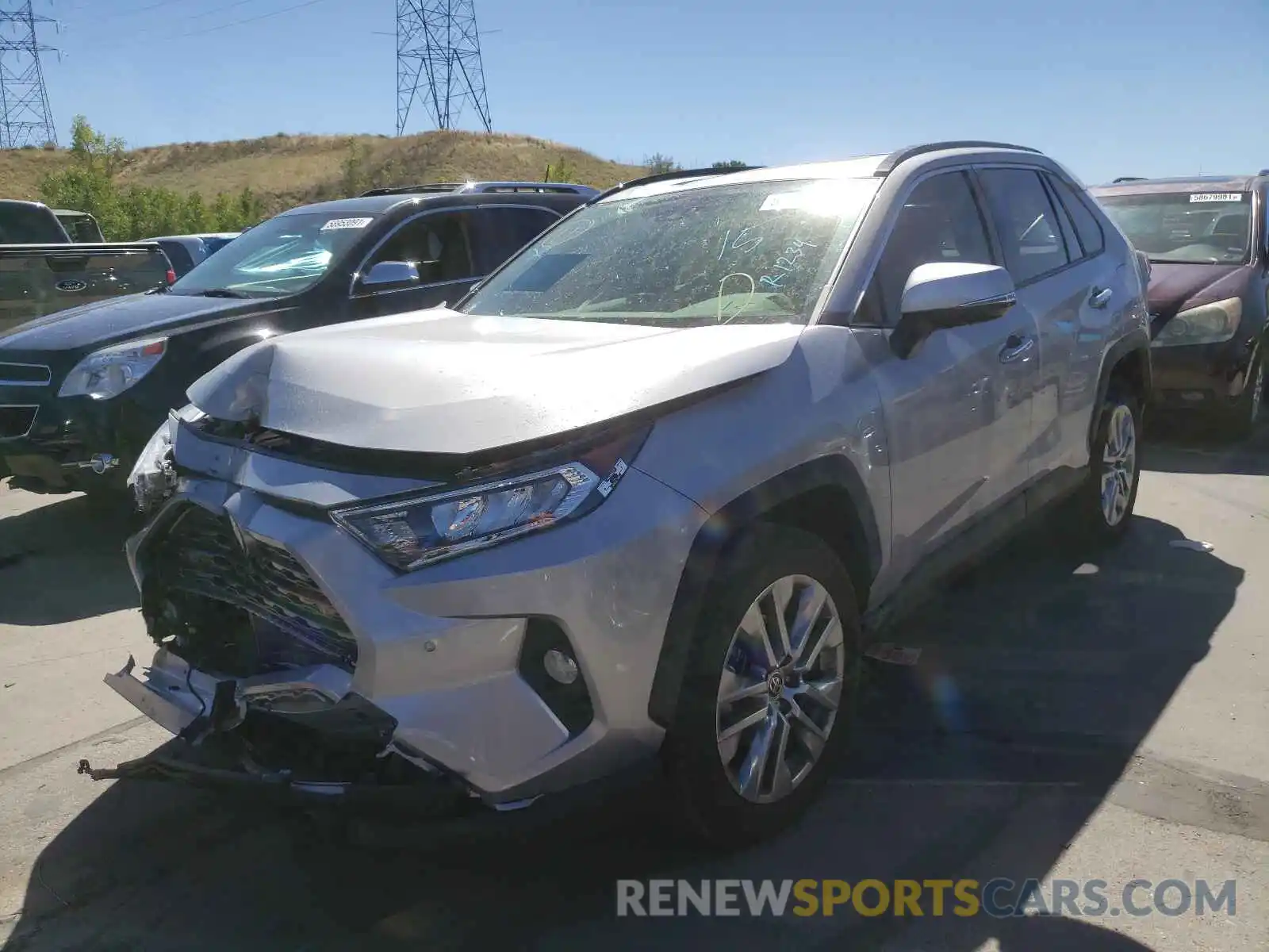 2 Photograph of a damaged car JTMN1RFV0MD079176 TOYOTA RAV4 2021