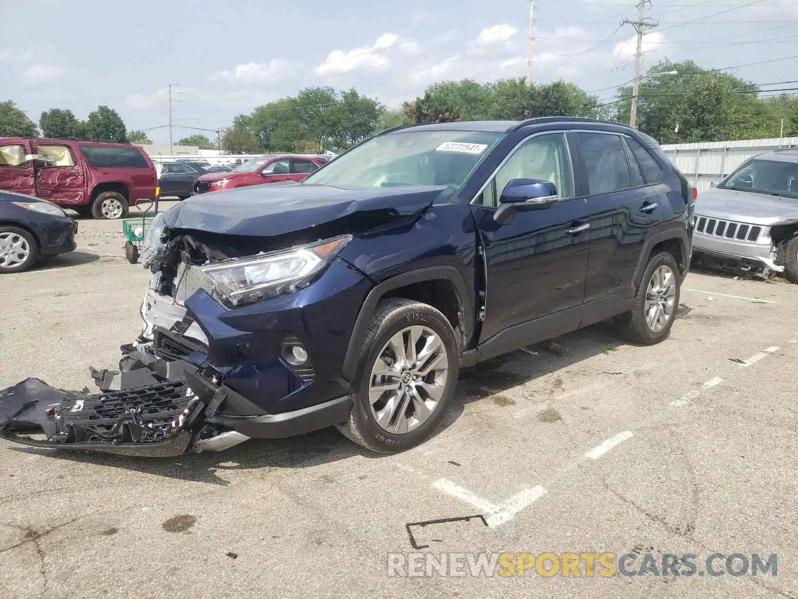 2 Photograph of a damaged car JTMN1RFV3MD078118 TOYOTA RAV4 2021