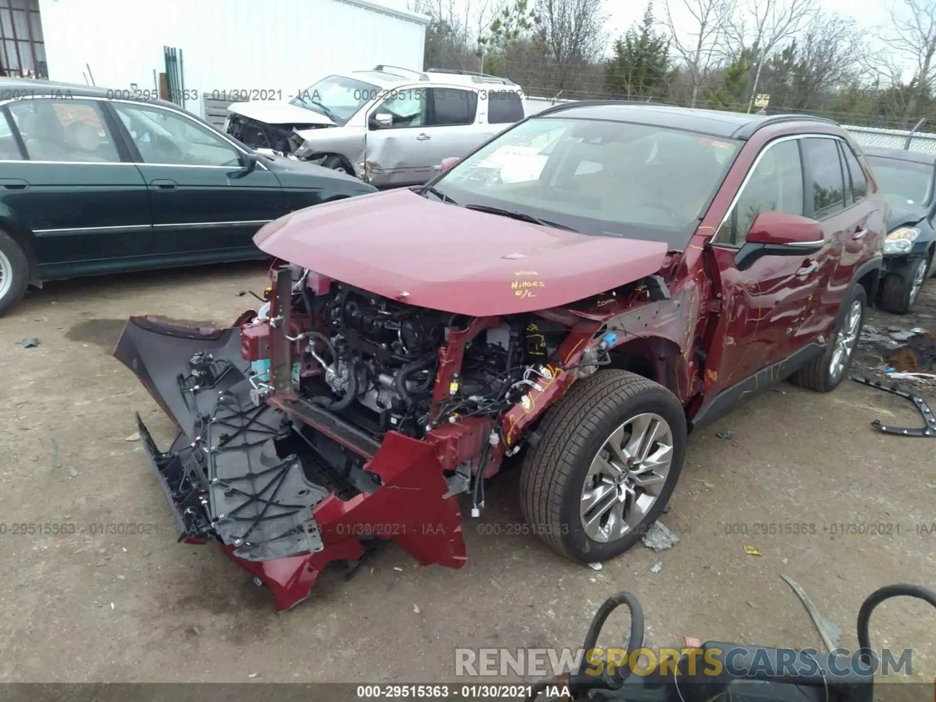 2 Photograph of a damaged car JTMN1RFV6MD071566 TOYOTA RAV4 2021