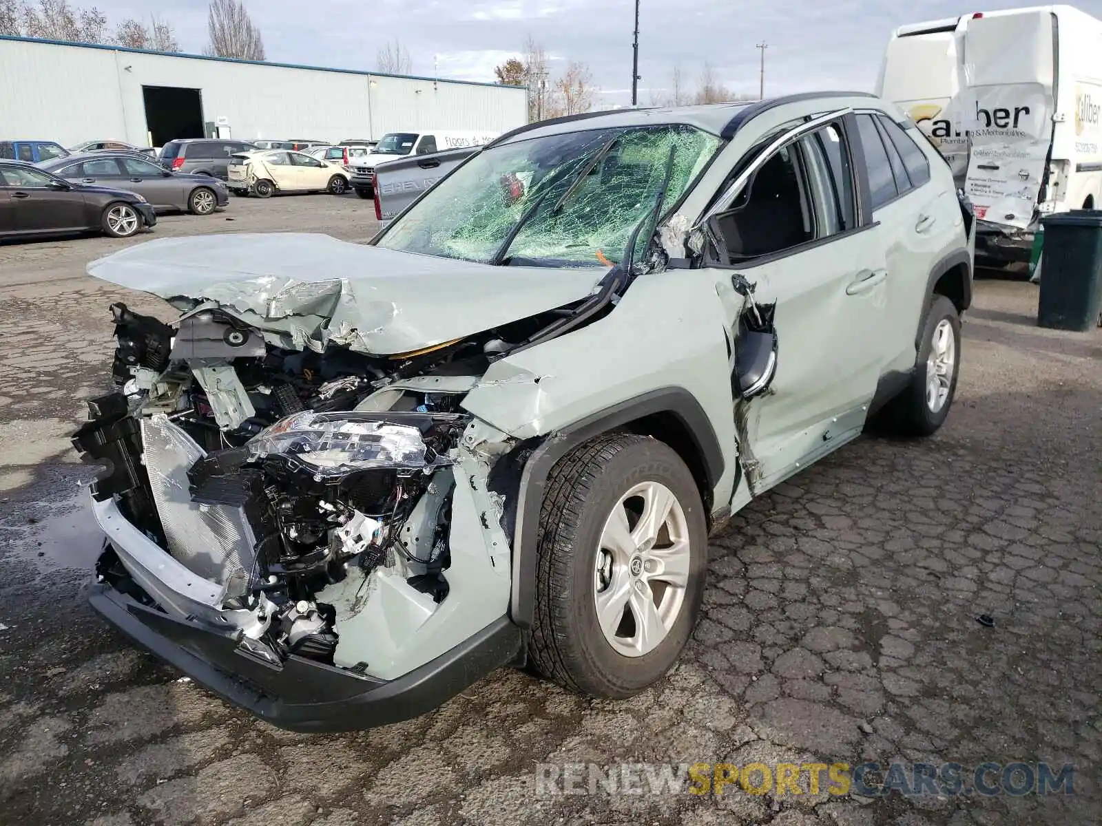 2 Photograph of a damaged car JTMP1RFV1MD071581 TOYOTA RAV4 2021