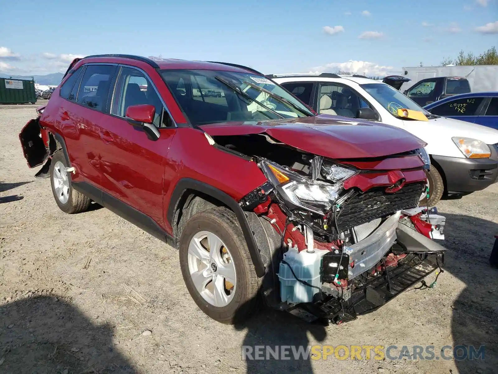 1 Photograph of a damaged car JTMP1RFV4MD531543 TOYOTA RAV4 2021