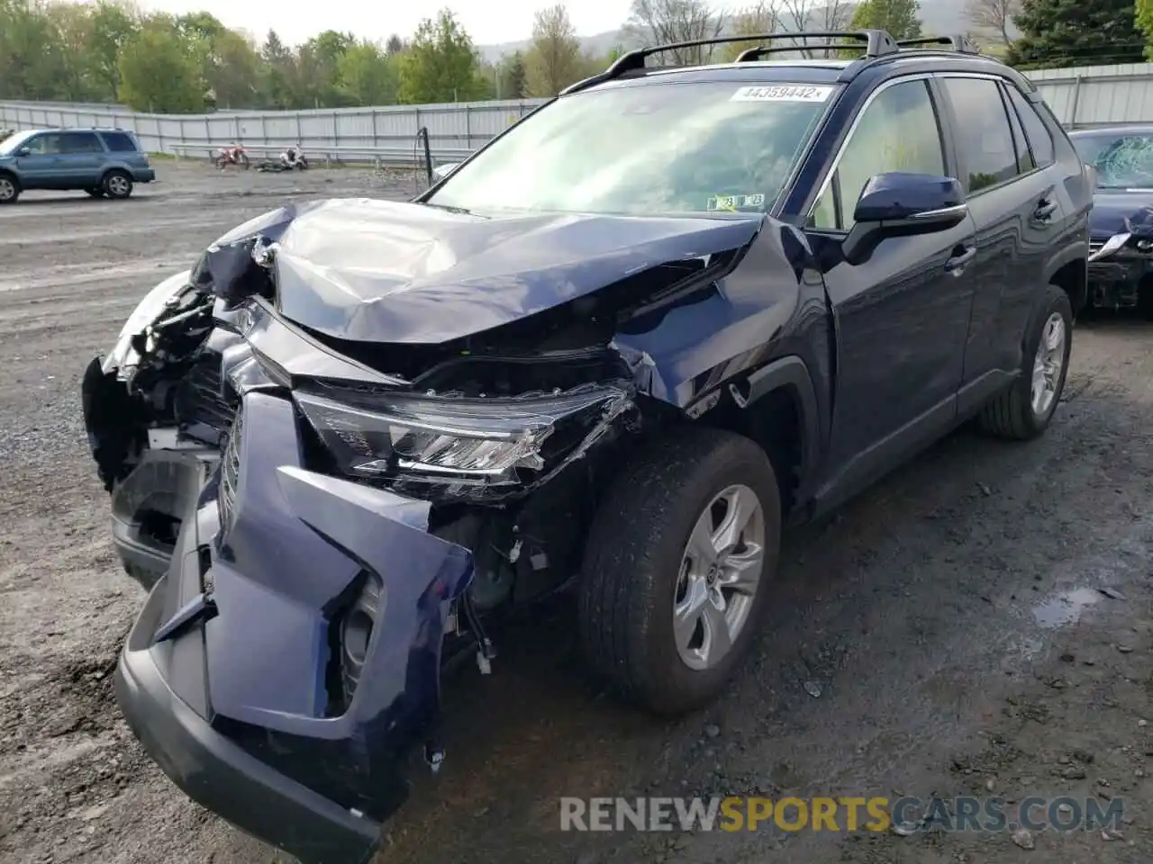 2 Photograph of a damaged car JTMP1RFV5MD076993 TOYOTA RAV4 2021